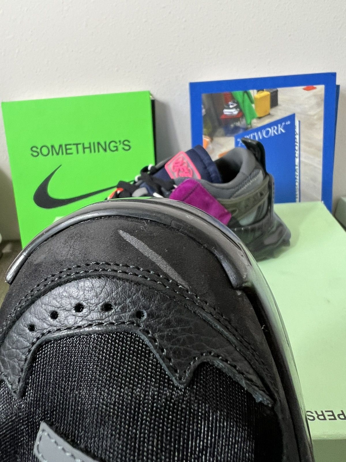 Off-White OFF-WHITE ODSY-1000 Triple Black Sneakers Size US 11.5 / EU 44-45 - 5 Thumbnail