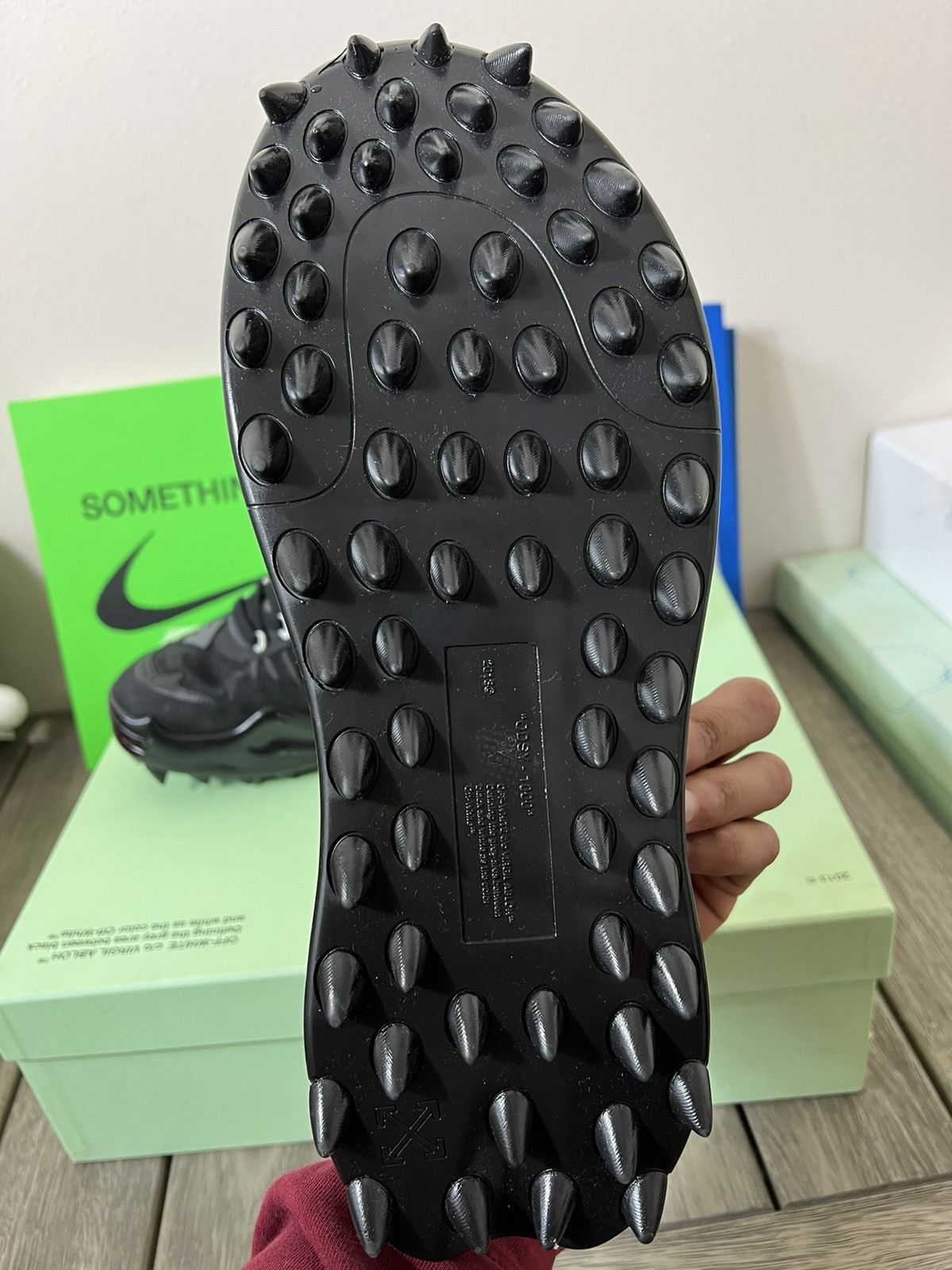 Off-White OFF-WHITE ODSY-1000 Triple Black Sneakers Size US 11.5 / EU 44-45 - 7 Thumbnail