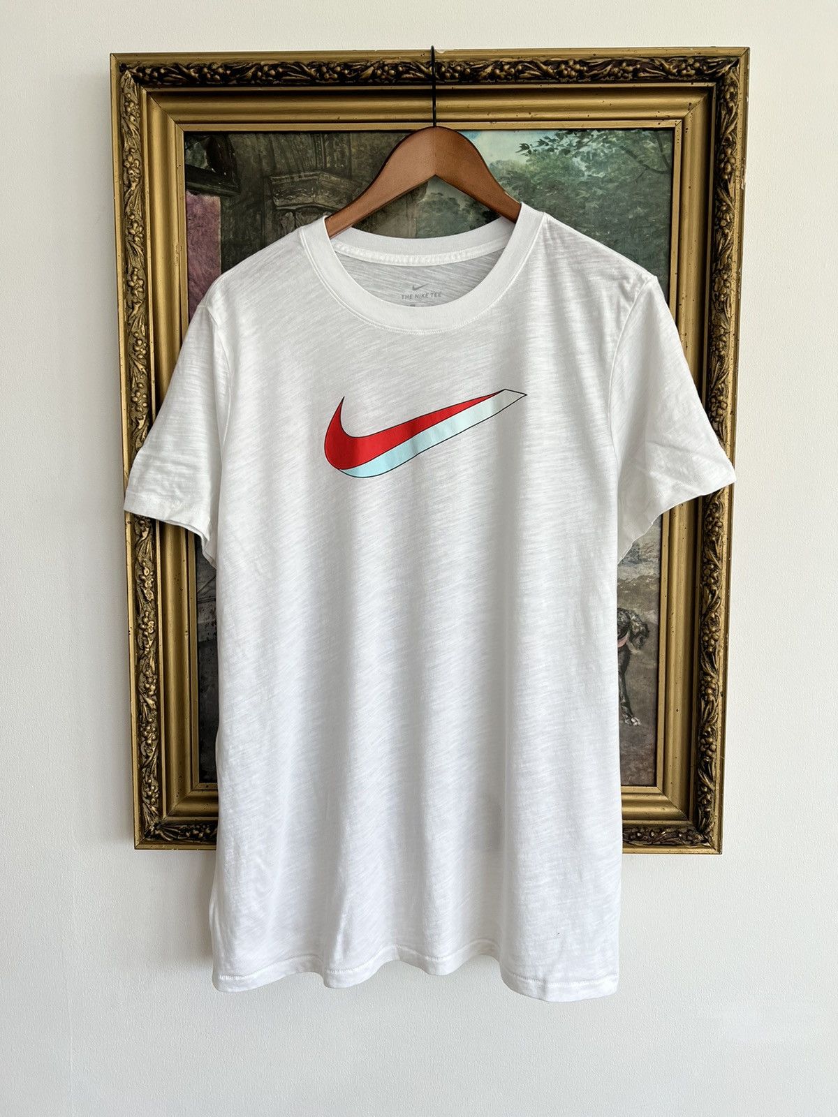 Nike Nike Big Swosh Streetwear White Tee Size US L / EU 52-54 / 3 - 1 Thumbnail