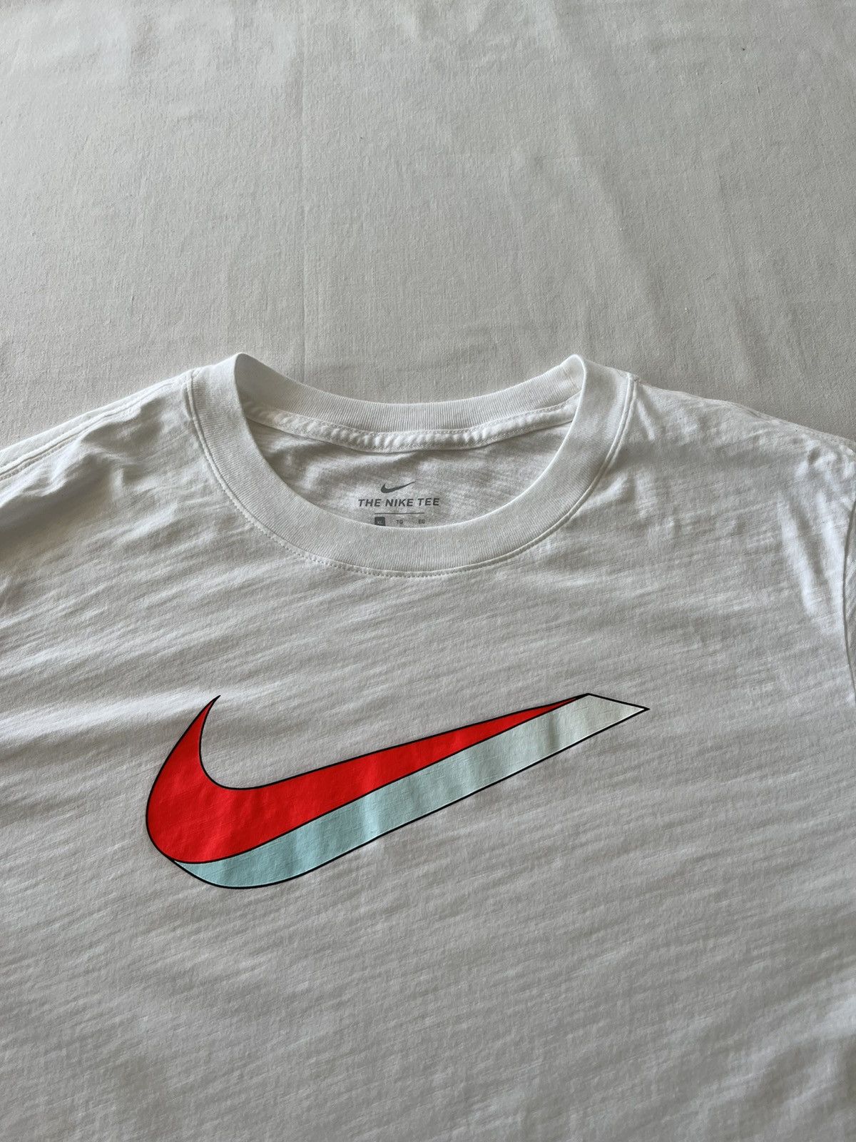Nike Nike Big Swosh Streetwear White Tee Size US L / EU 52-54 / 3 - 3 Thumbnail