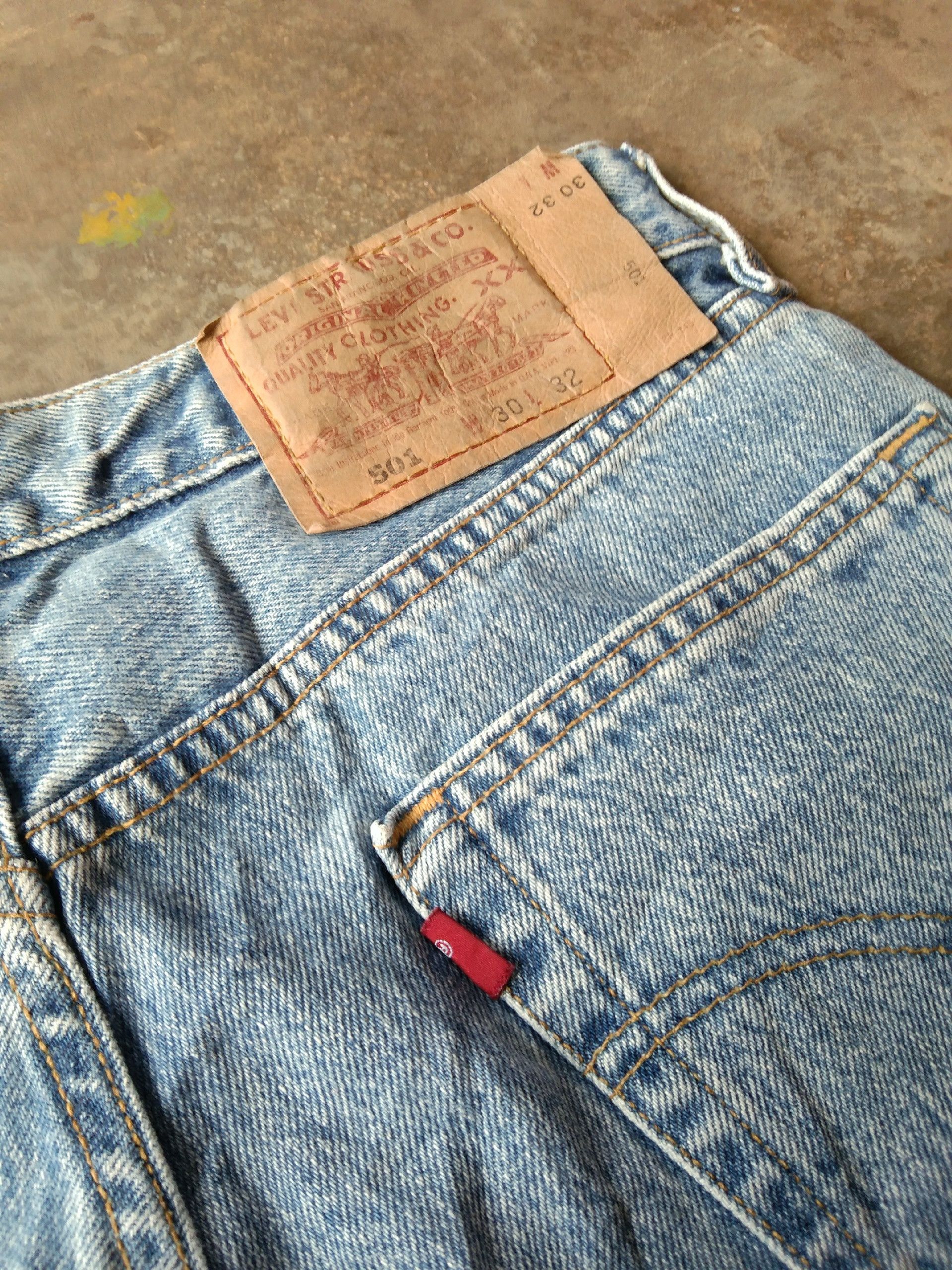 Levi's 90s Vintage Levi's 501 Made In USA Jeans 30x27 Size US 30 / EU 46 - 3 Thumbnail