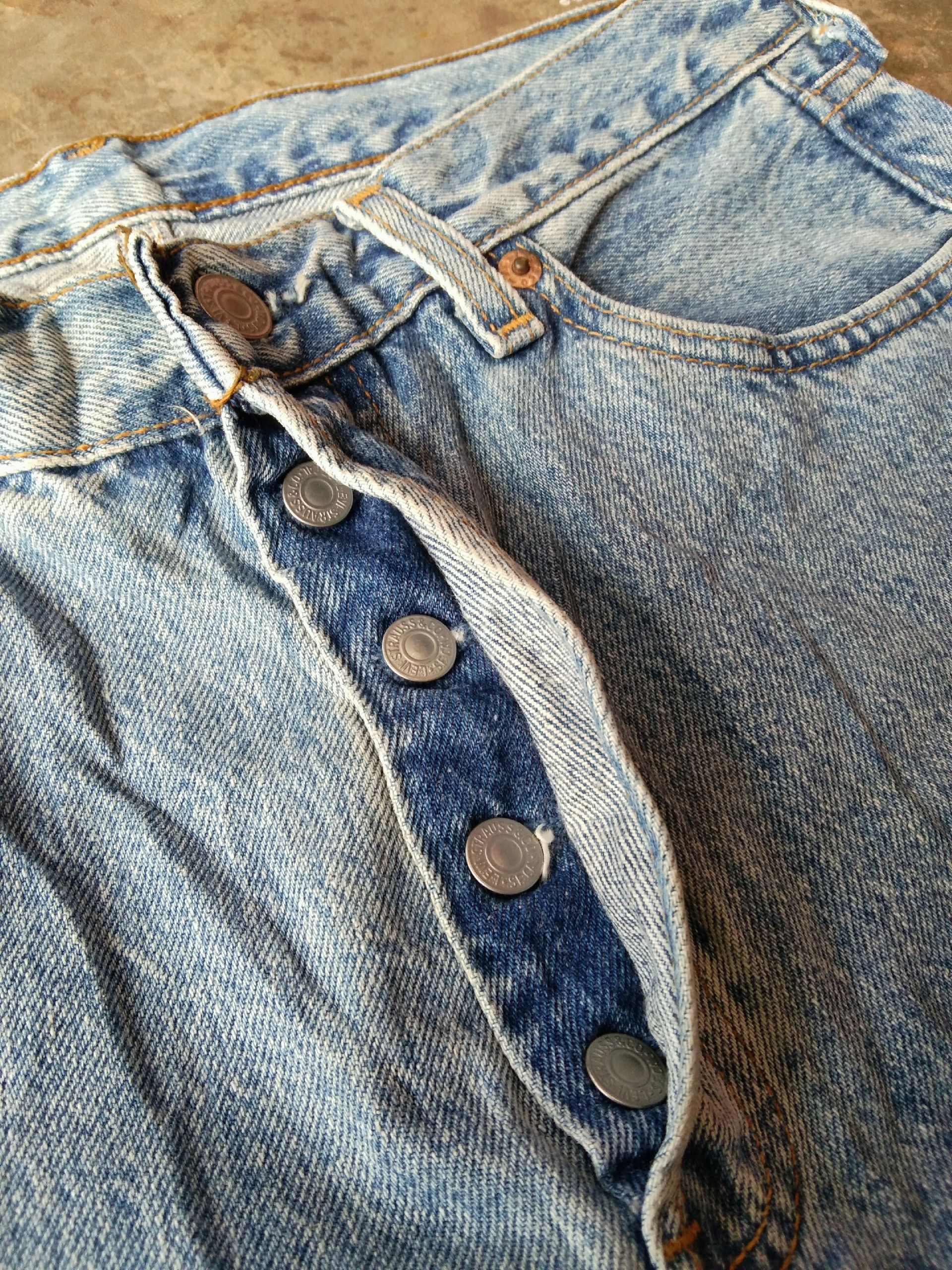 Levi's 90s Vintage Levi's 501 Made In USA Jeans 30x27 Size US 30 / EU 46 - 4 Thumbnail