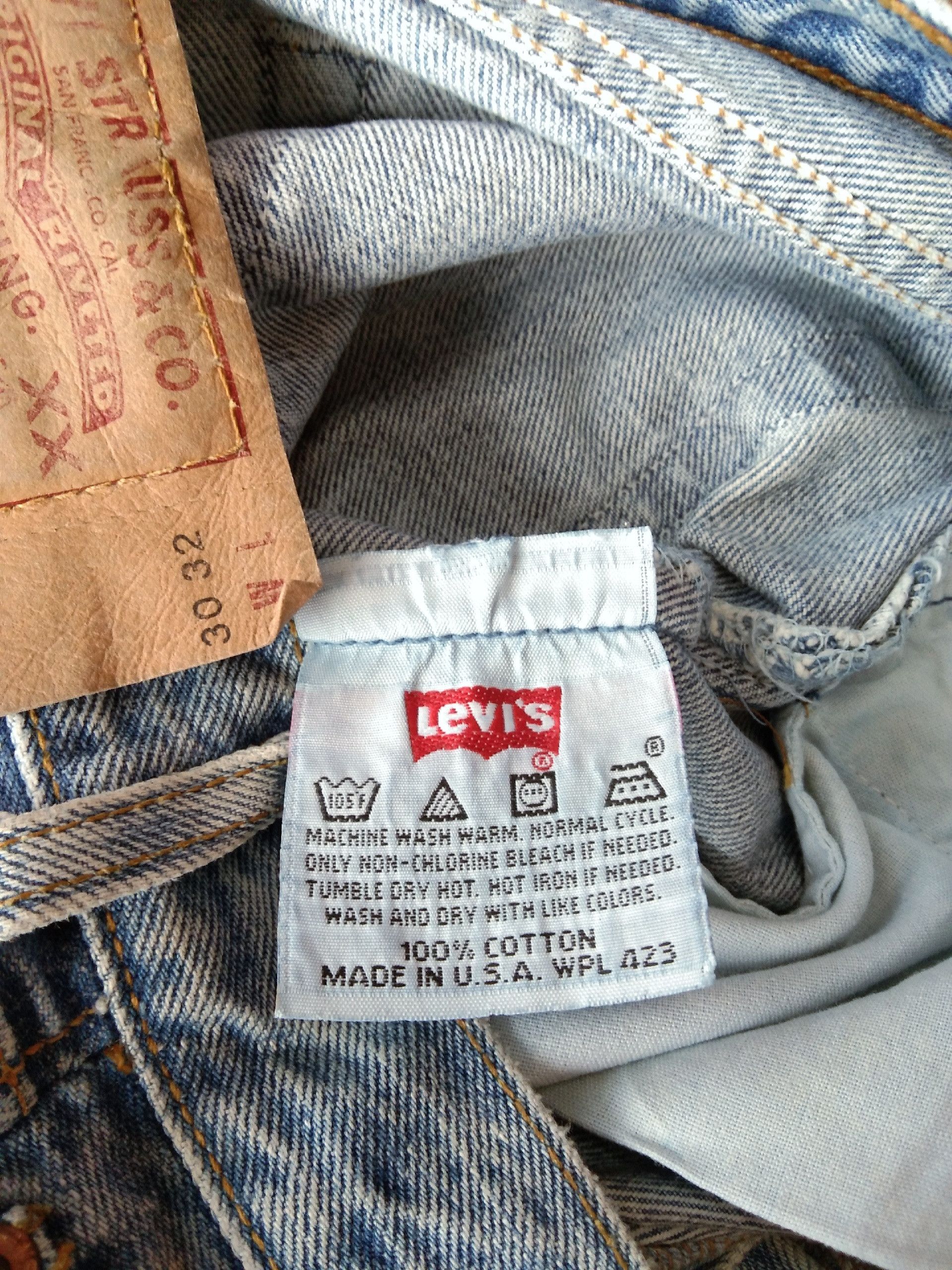 Levi's 90s Vintage Levi's 501 Made In USA Jeans 30x27 Size US 30 / EU 46 - 6 Thumbnail