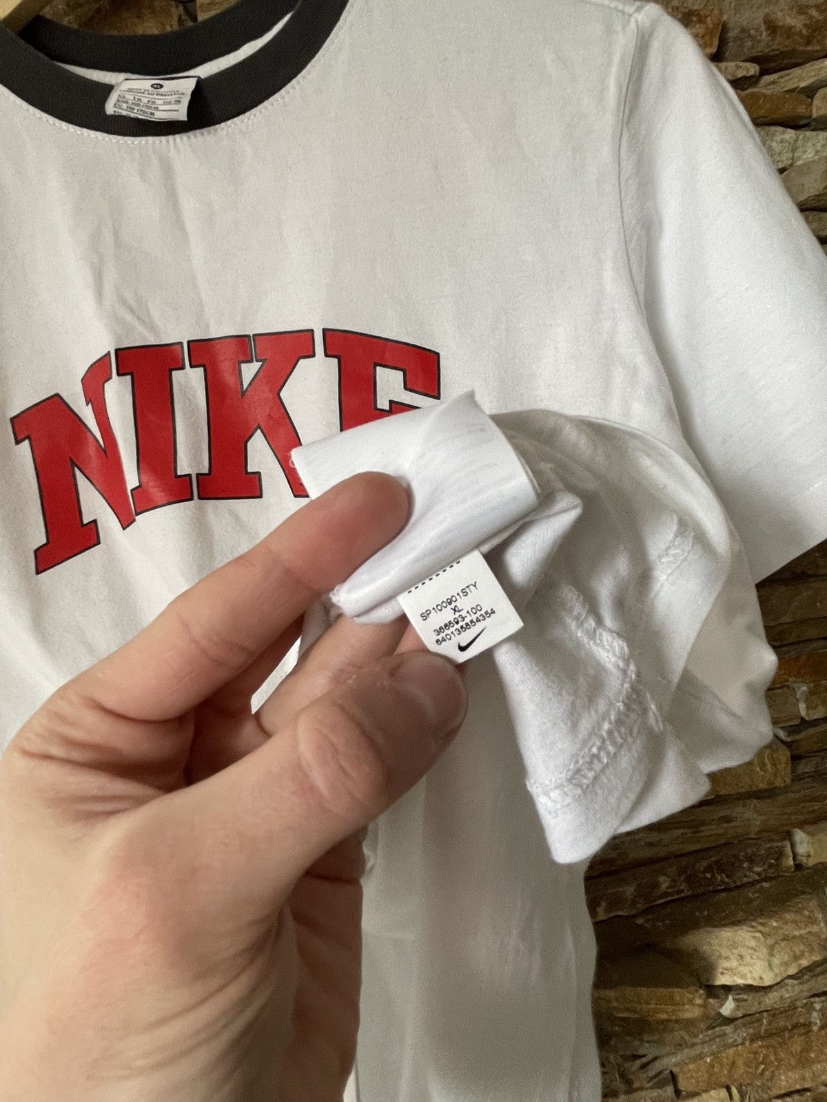Nike × Vintage Vintage Nike Big Logo Tee Size US S / EU 44-46 / 1 - 5 Thumbnail
