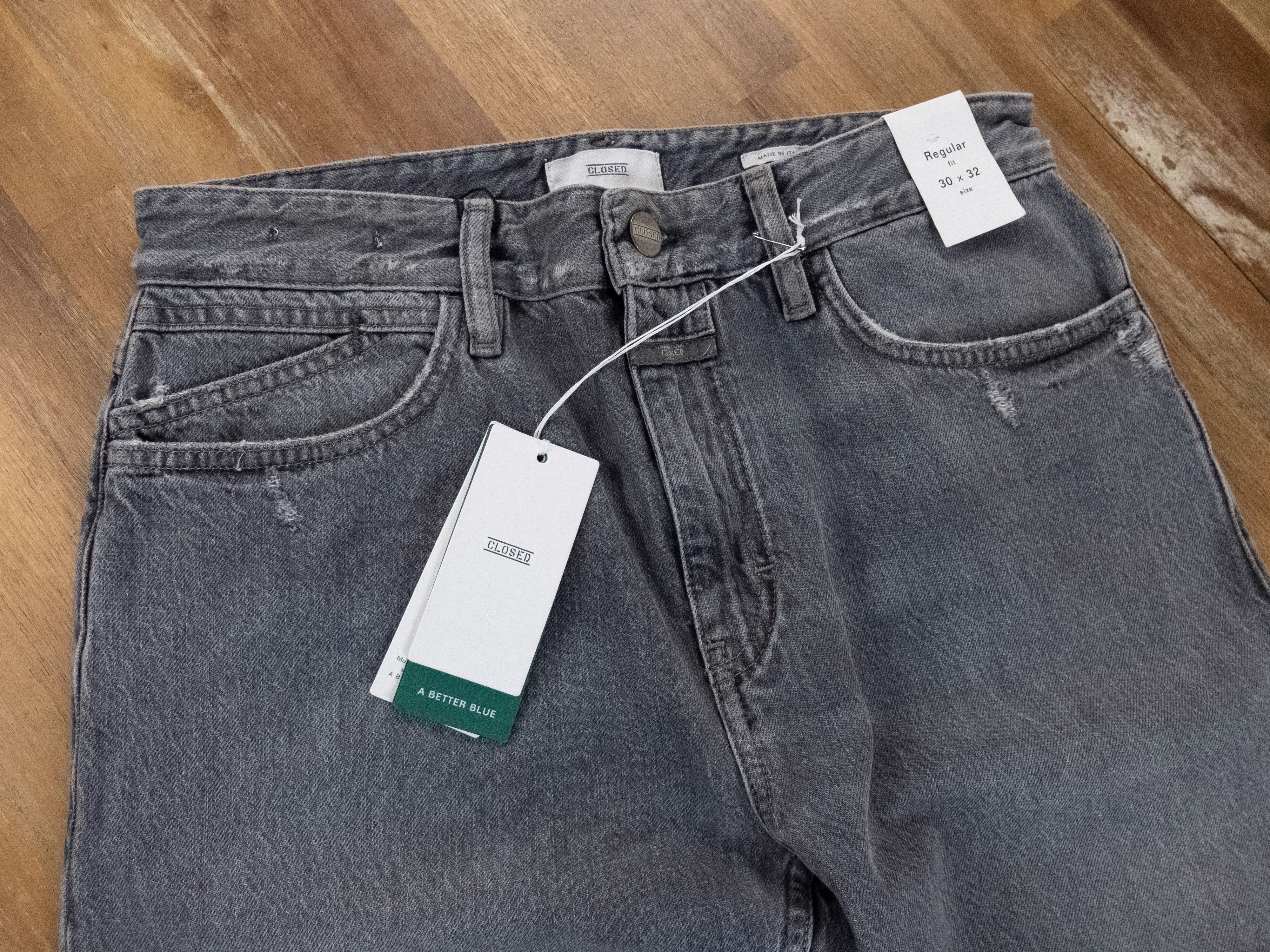 CLOSED CLOSED gray bogus straight organic cotton denim jeans 30 US Size US 30 / EU 46 - 2 Thumbnail