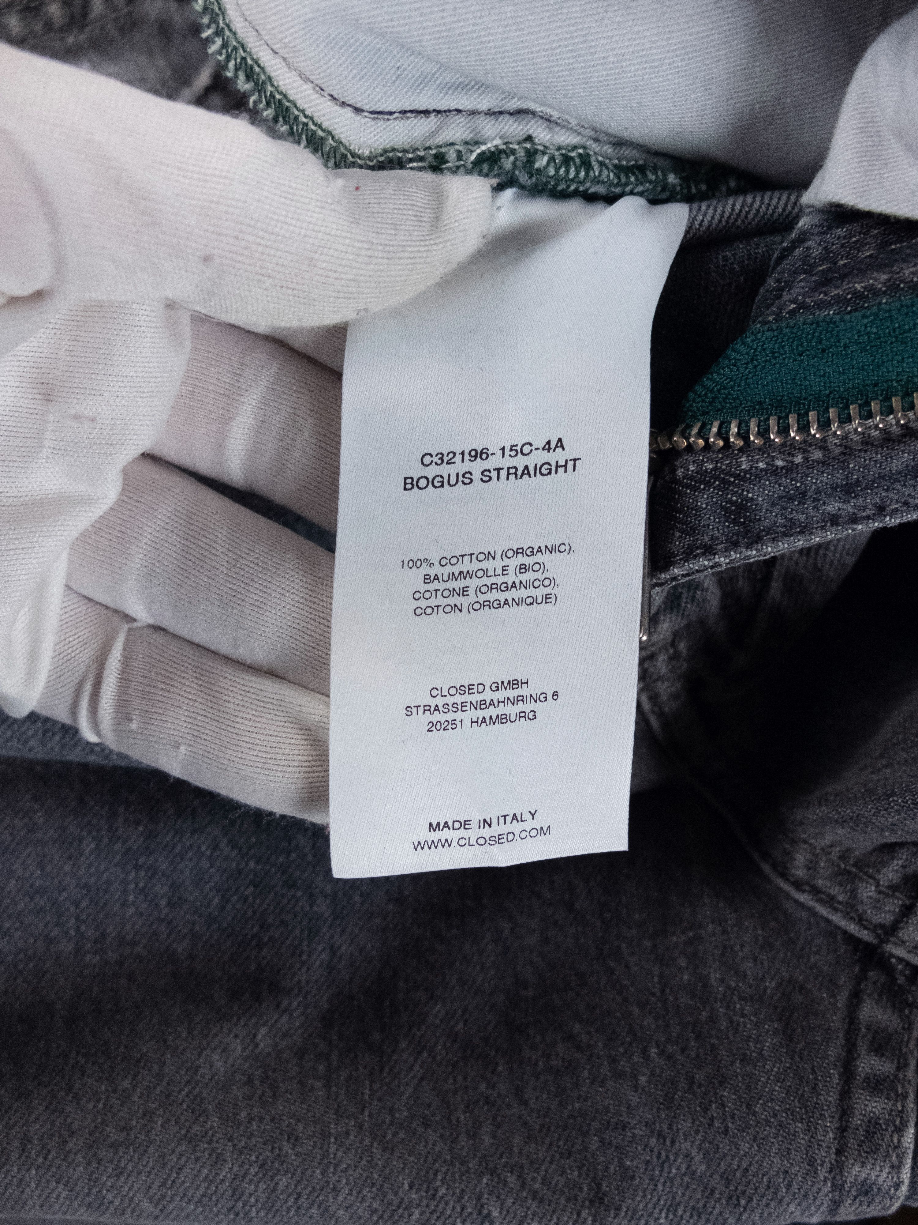 CLOSED CLOSED gray bogus straight organic cotton denim jeans 30 US Size US 30 / EU 46 - 9 Thumbnail