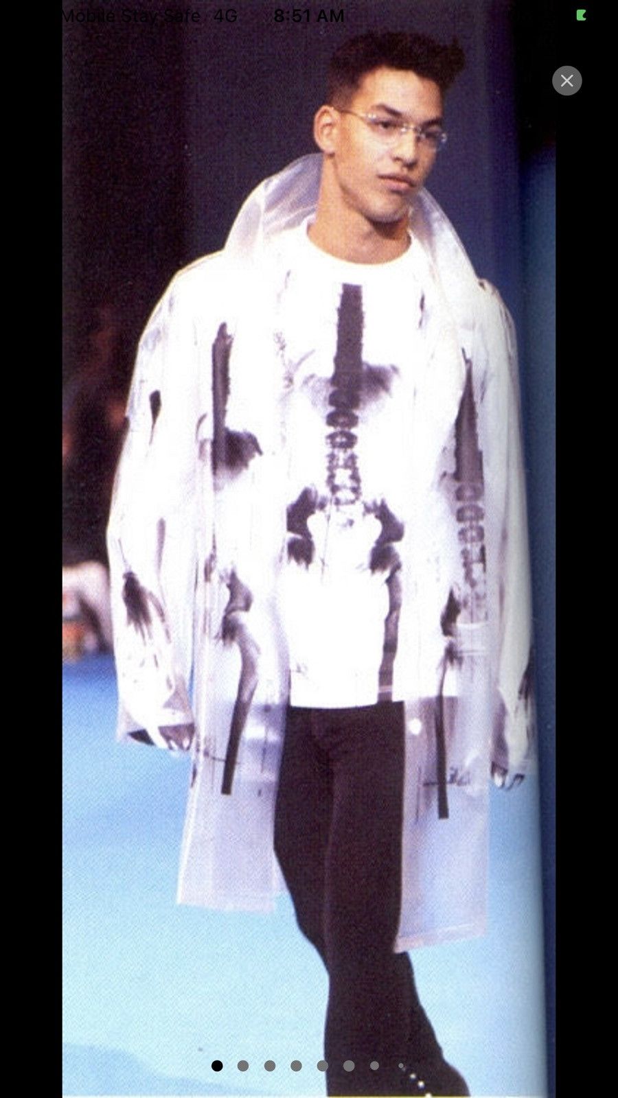 Jean Paul Gaultier 1990 ICONIC JEAN PAUL GAUILTER X RAY Size US M / EU 48-50 / 2 - 1 Thumbnail