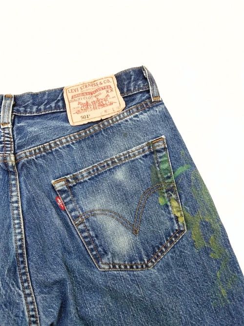 Levi's Vintage Levi's 501 Painter Straight Leg Distressed Jeans Size US 32 / EU 48 - 3 Thumbnail