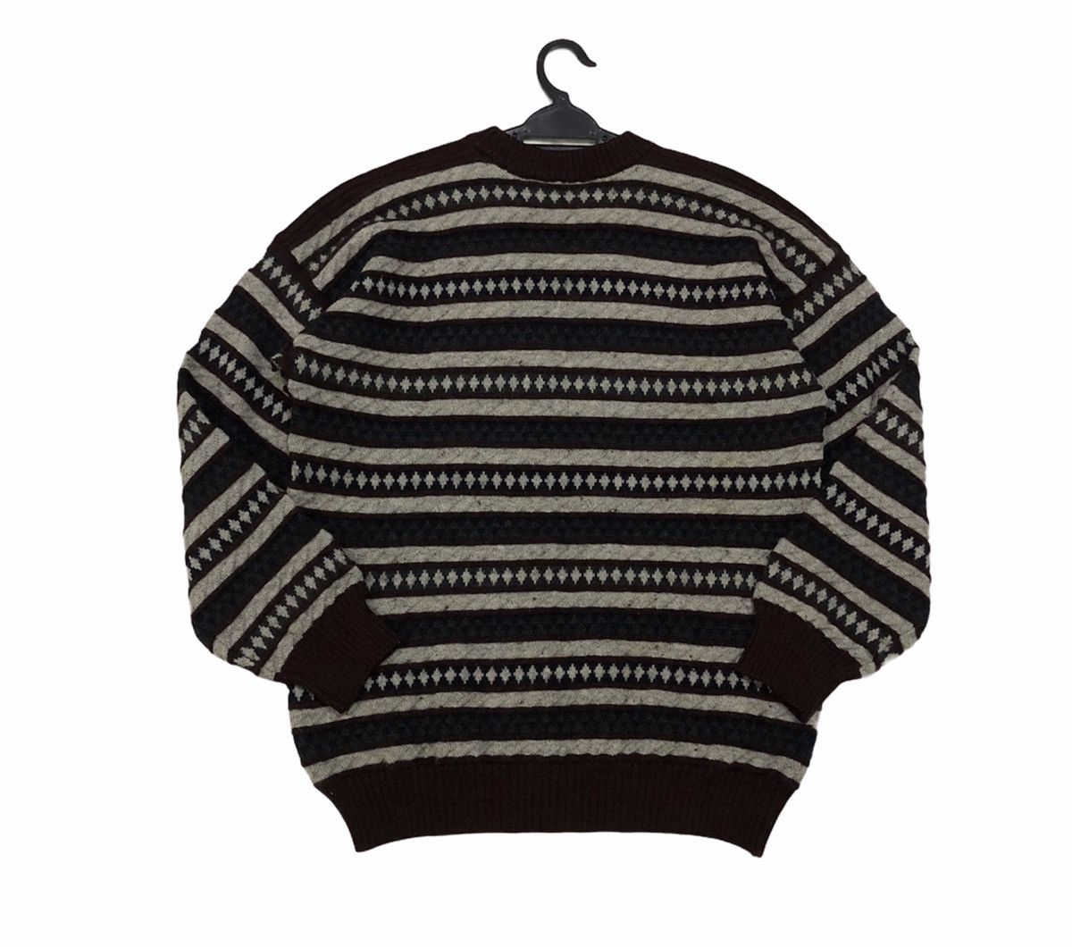 Burberry VTG Burberrys Embroidered Knitwear Pure New Wool Sweatshirt Size US L / EU 52-54 / 3 - 5 Thumbnail