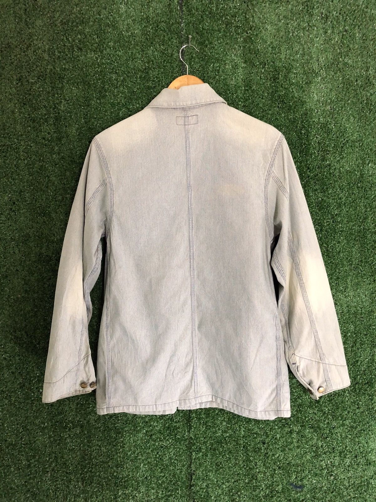 Carhartt × Carhartt Wip × Vintage 🔥VTG CARHATT HIKORY CHORE WORKER JACKET Size US M / EU 48-50 / 2 - 4 Thumbnail
