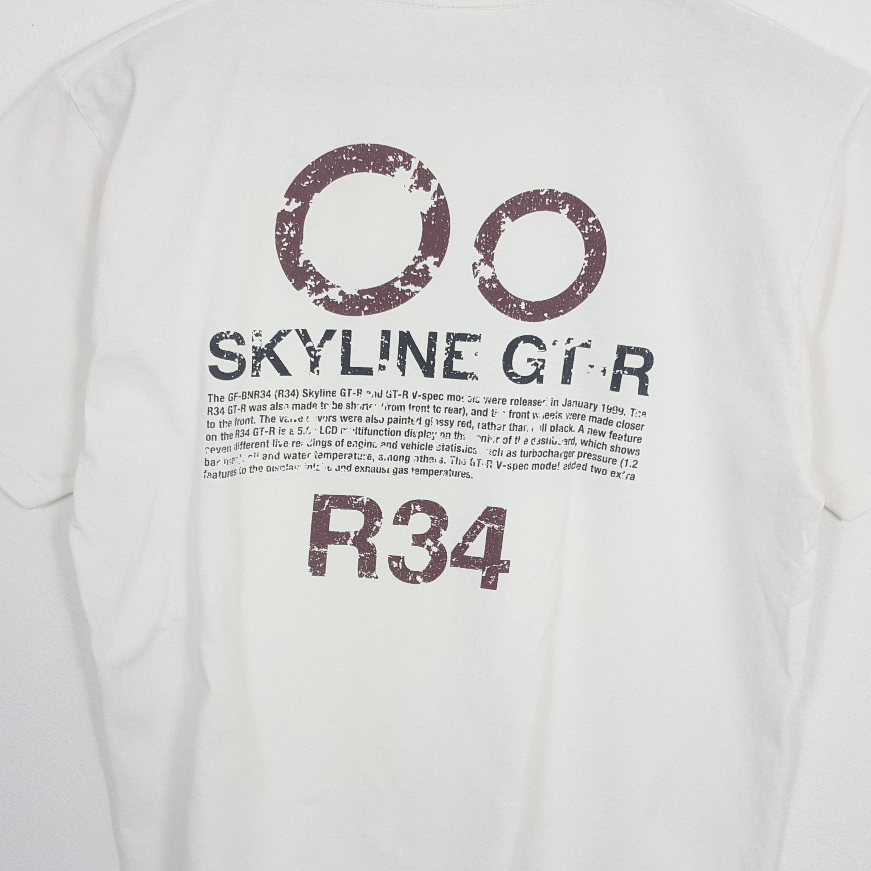 Japanese Brand × Vintage Vintage SKYLINE GTR R34 Japanese Racing Team T-Shirt Size US L / EU 52-54 / 3 - 4 Thumbnail