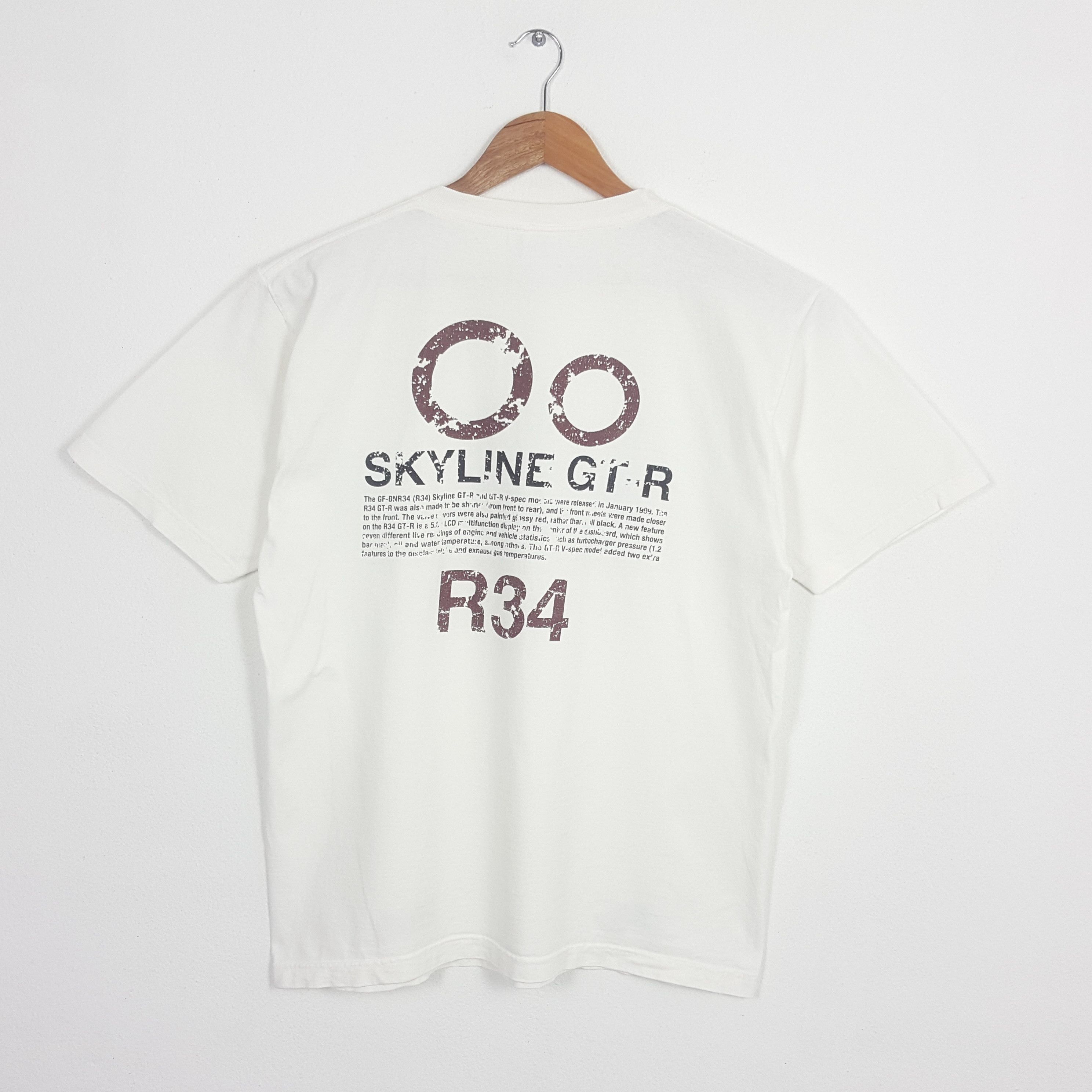 Japanese Brand × Vintage Vintage SKYLINE GTR R34 Japanese Racing Team T-Shirt Size US L / EU 52-54 / 3 - 3 Thumbnail
