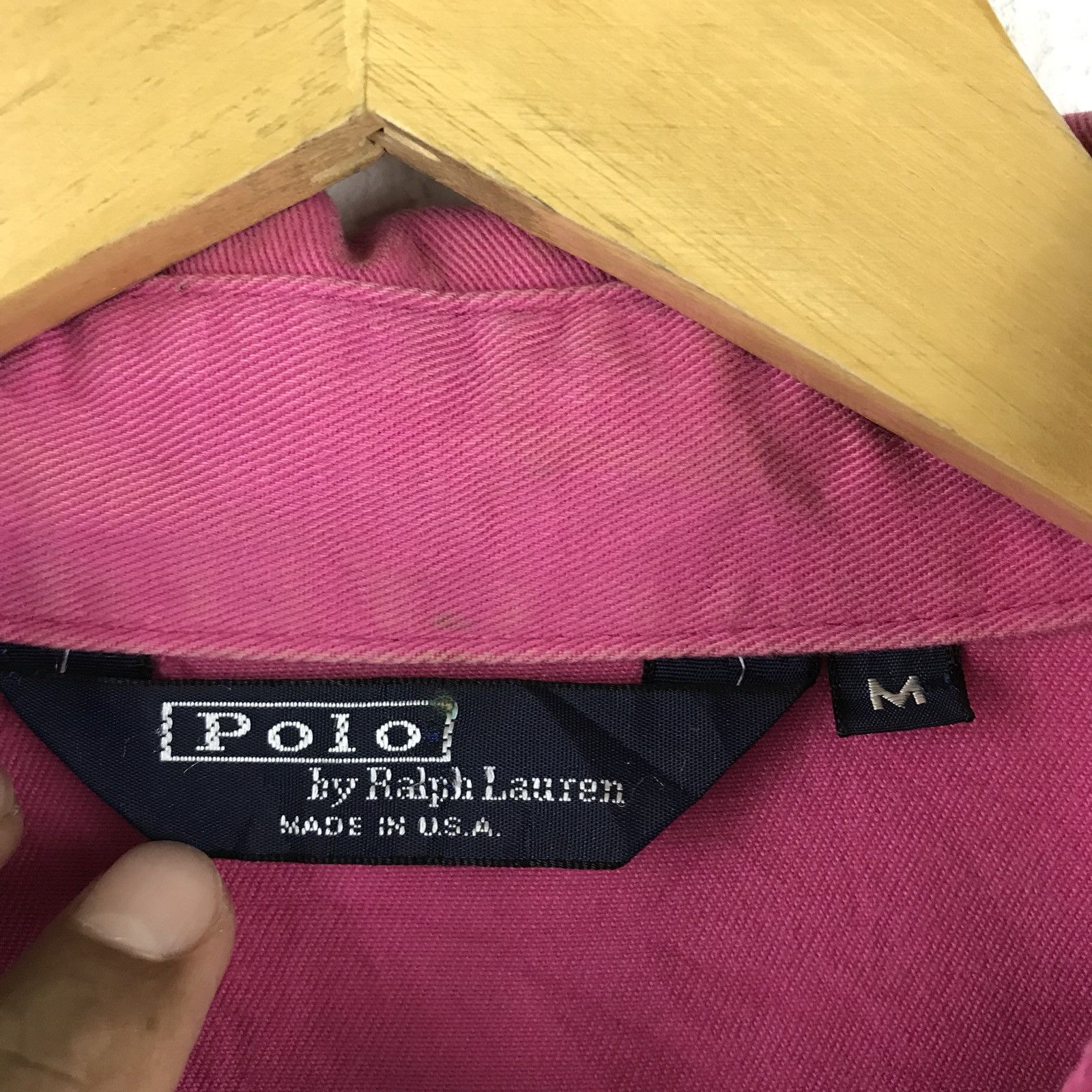 Polo Ralph Lauren Vintage Polo Ralph Lauren Pink Zip Up Jacket made in usa Size US M / EU 48-50 / 2 - 6 Thumbnail