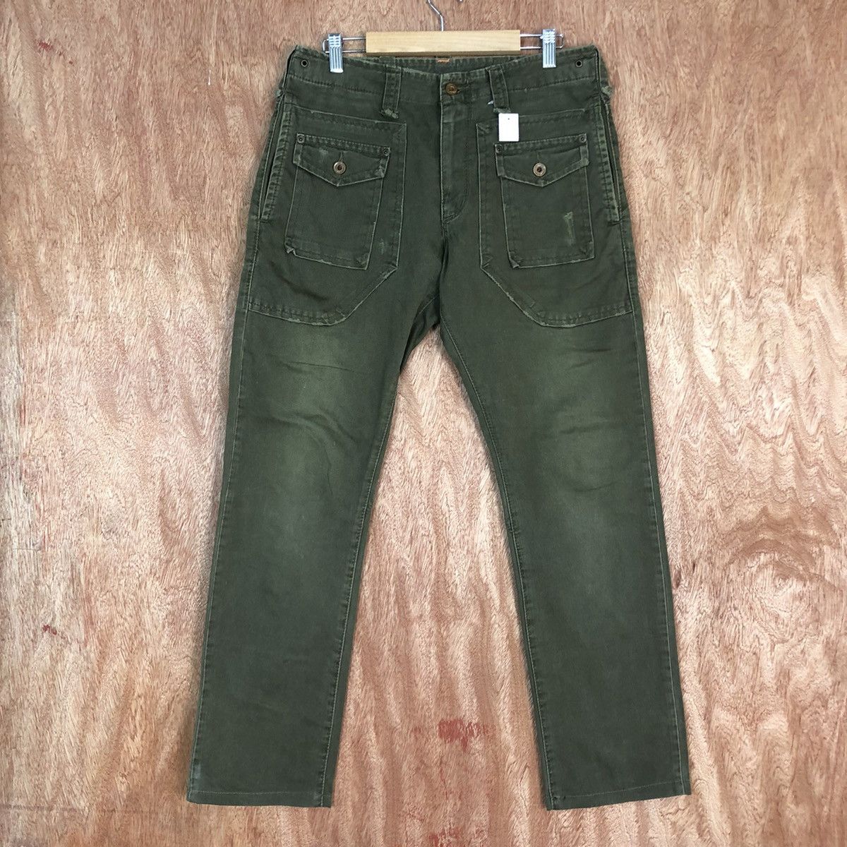 image of Edwin Green Multipocket Cargo Bush Pants C1650, Men's (Size 31)