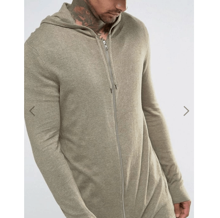 Asos Zip hoodie bomber jacket - not leather biker parka coat Size US XL / EU 56 / 4 - 3 Thumbnail