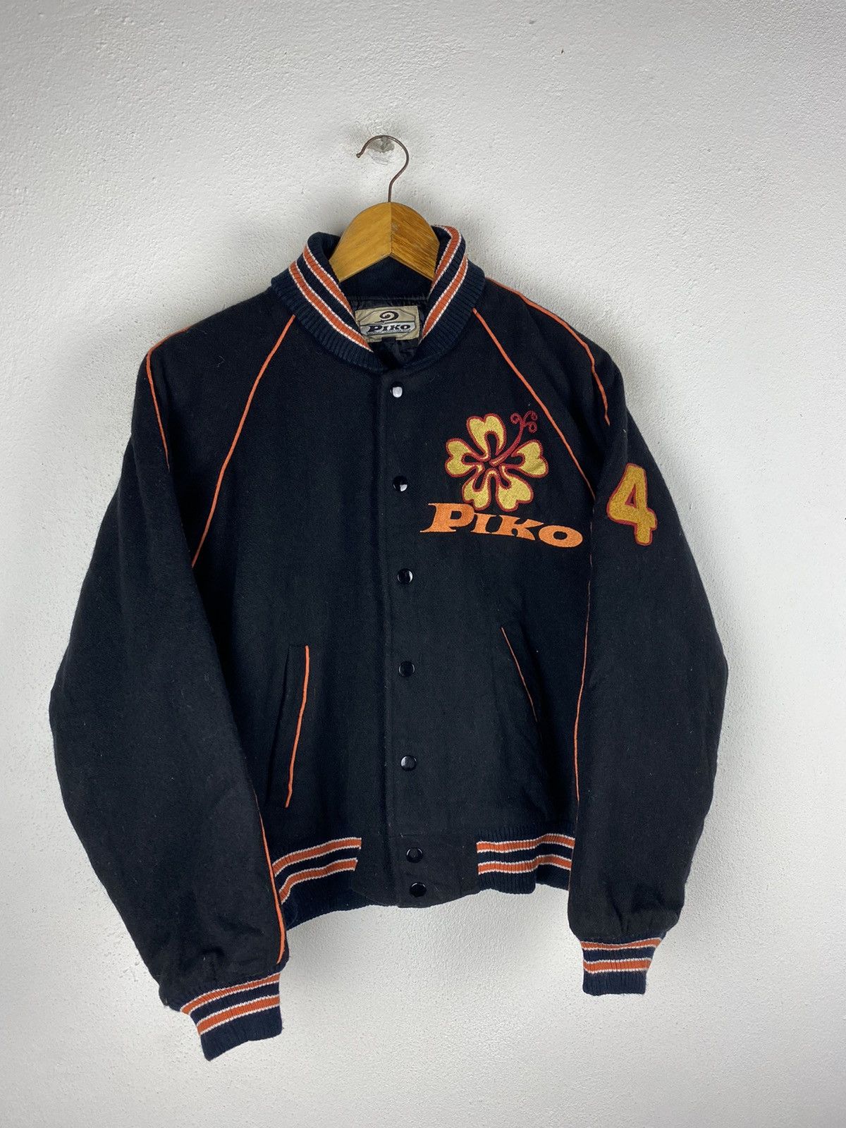 Other PIKO HAWAIIAN LONGBOARD VARSITY JACKET WOOL FABRIC Size US M / EU 48-50 / 2 - 3 Thumbnail