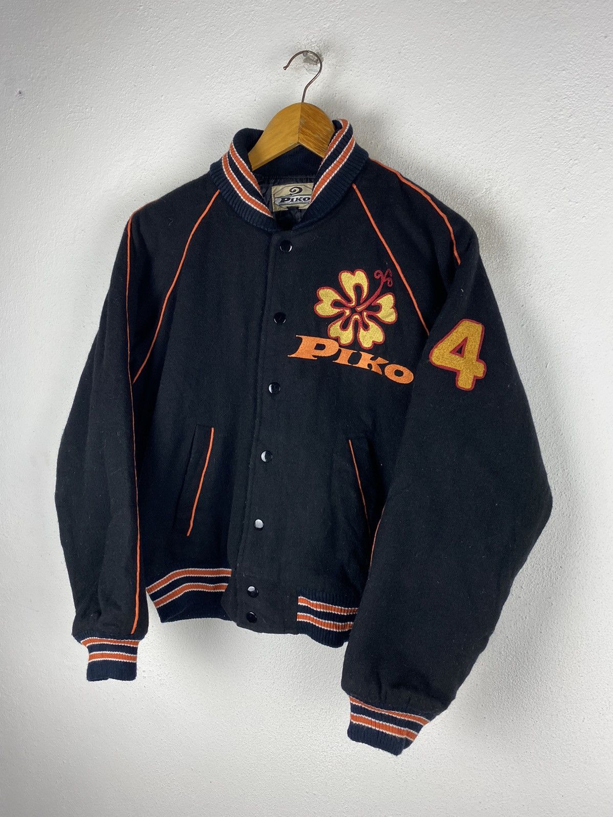 Other PIKO HAWAIIAN LONGBOARD VARSITY JACKET WOOL FABRIC Size US M / EU 48-50 / 2 - 5 Thumbnail