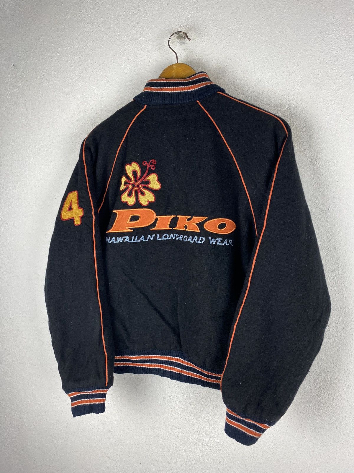 Other PIKO HAWAIIAN LONGBOARD VARSITY JACKET WOOL FABRIC Size US M / EU 48-50 / 2 - 8 Thumbnail