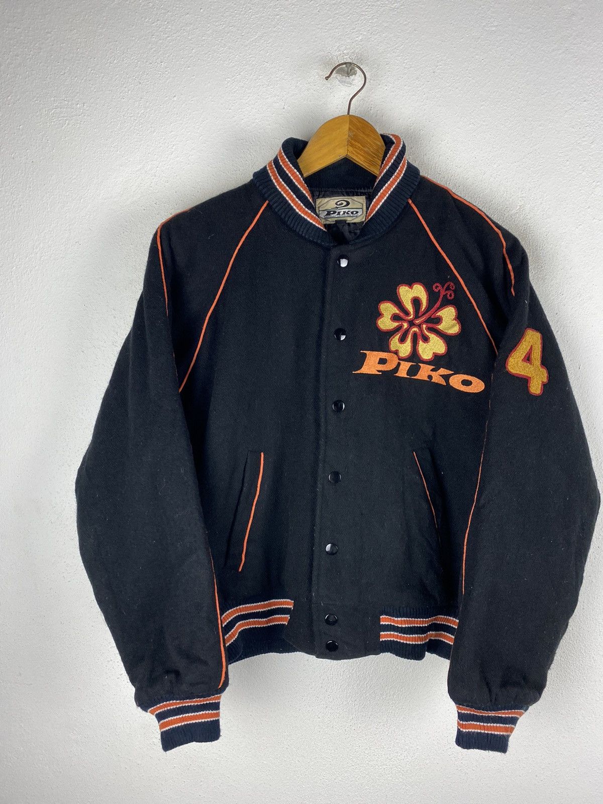Other PIKO HAWAIIAN LONGBOARD VARSITY JACKET WOOL FABRIC Size US M / EU 48-50 / 2 - 4 Thumbnail
