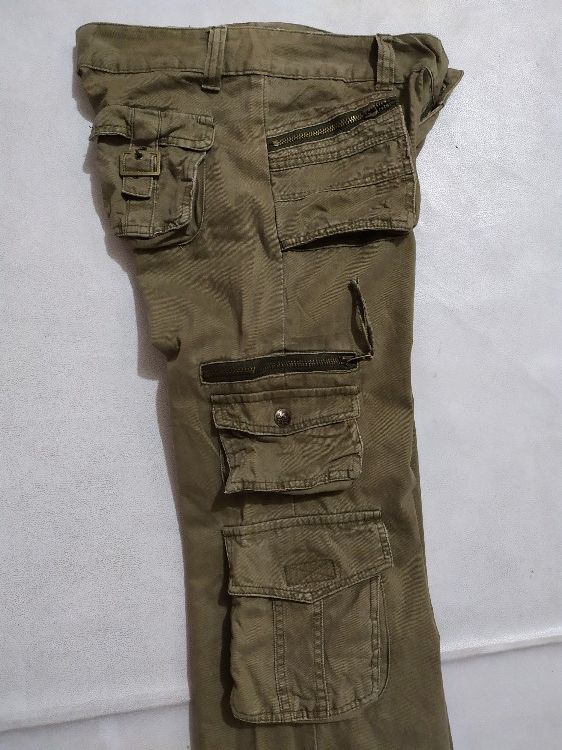 Japanese Brand 🔥Upper Freak Japan Cargo Multipocket flare pants low rise Size US 28 / EU 44 - 11 Thumbnail