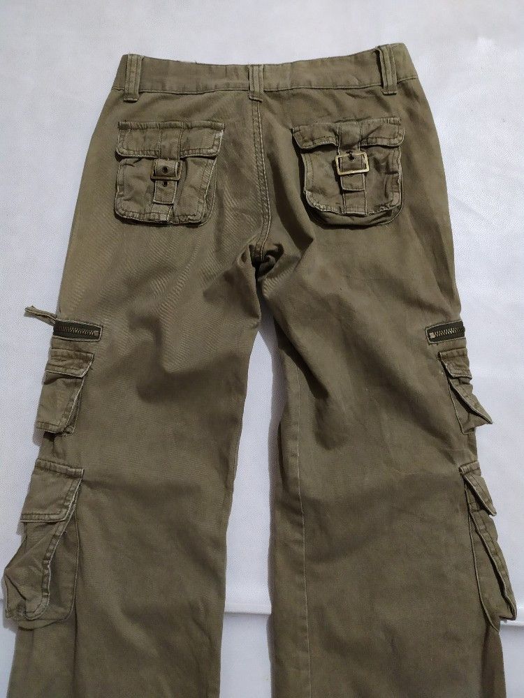 Japanese Brand 🔥Upper Freak Japan Cargo Multipocket flare pants low rise Size US 28 / EU 44 - 8 Thumbnail