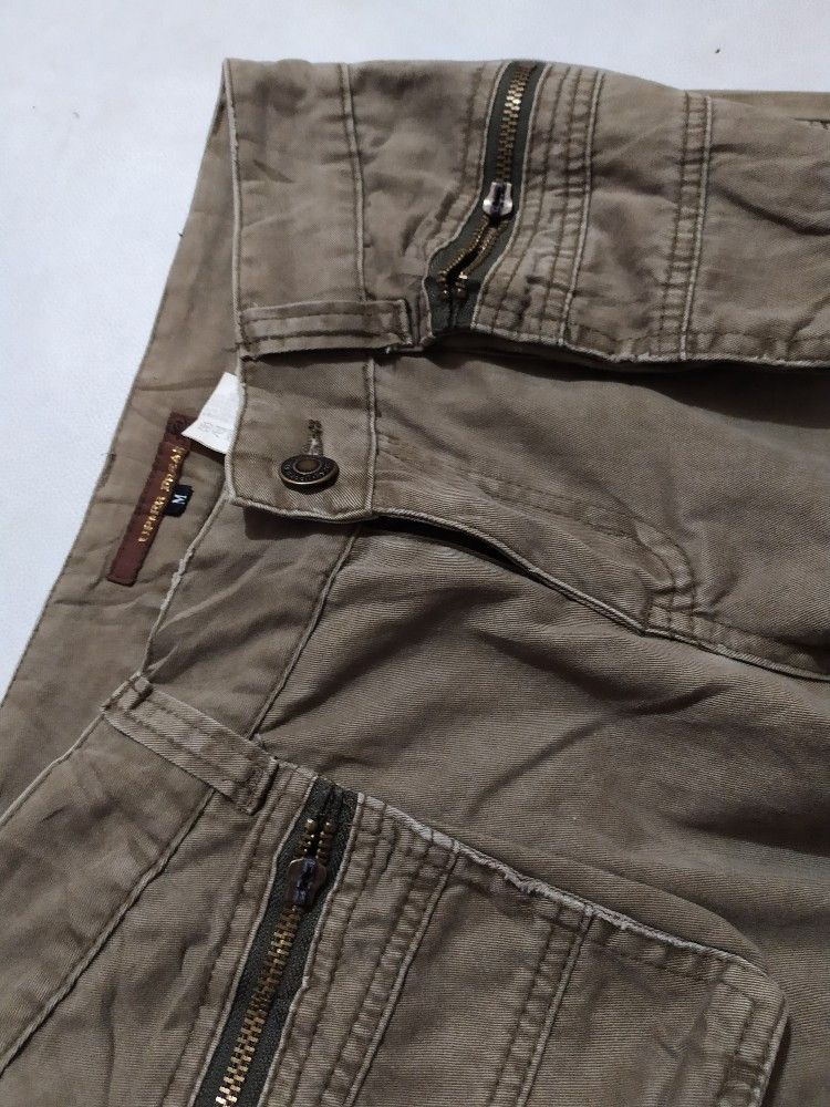 Japanese Brand 🔥Upper Freak Japan Cargo Multipocket flare pants low rise Size US 28 / EU 44 - 5 Thumbnail