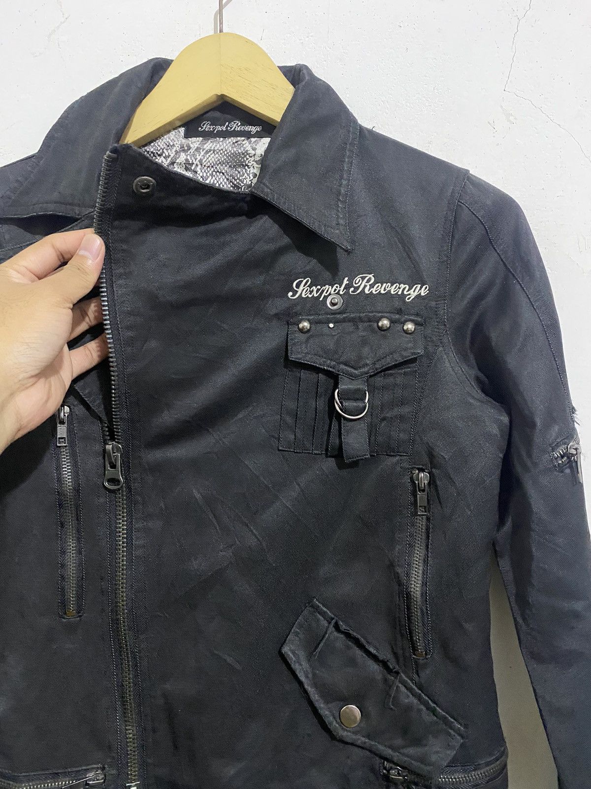 14th Addiction 💸BINDINGOFFER💸SexPot Revenge Skull Punk Jacket Size US S / EU 44-46 / 1 - 4 Thumbnail