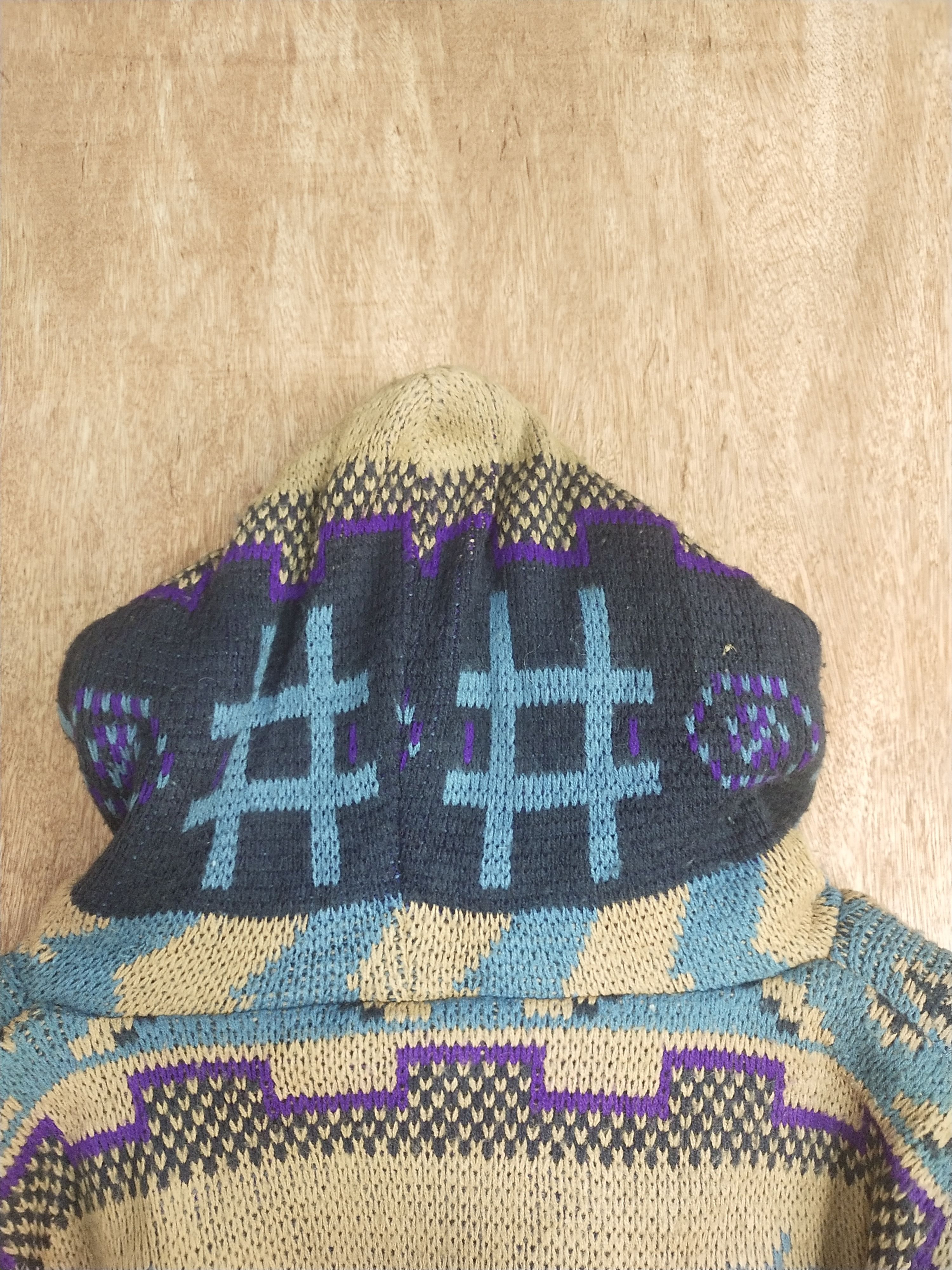 Vintage The Old Spirit Ambitious art winter sweater knitwear #S012 Size US L / EU 52-54 / 3 - 11 Thumbnail