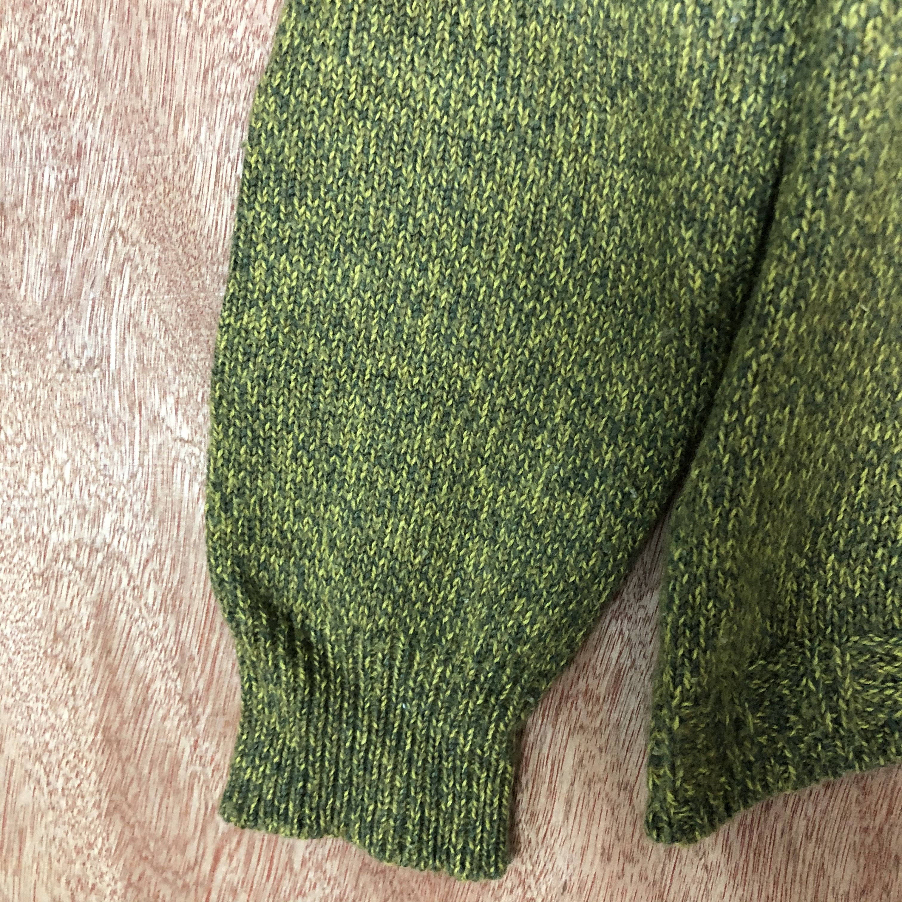 Homespun Knitwear × Japanese Brand × Vintage Ettero Improve Green Knitwear #6136 Size US S / EU 44-46 / 1 - 6 Thumbnail