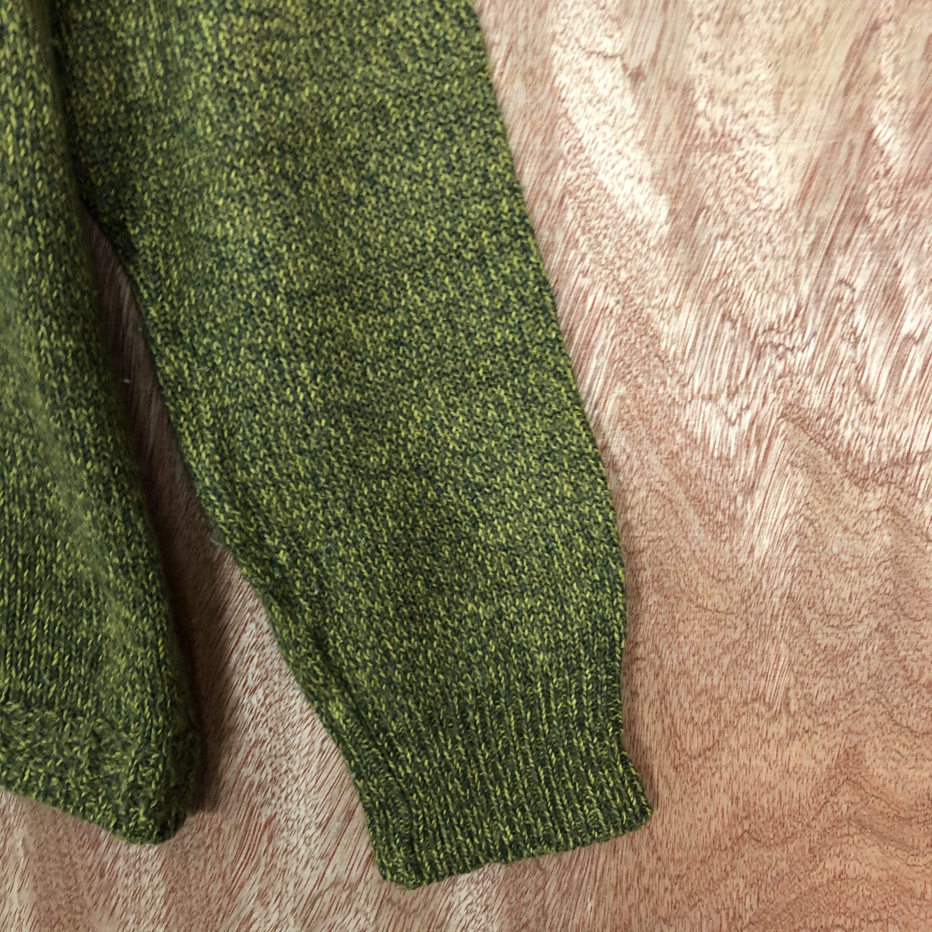 Homespun Knitwear × Japanese Brand × Vintage Ettero Improve Green Knitwear #6136 Size US S / EU 44-46 / 1 - 4 Thumbnail