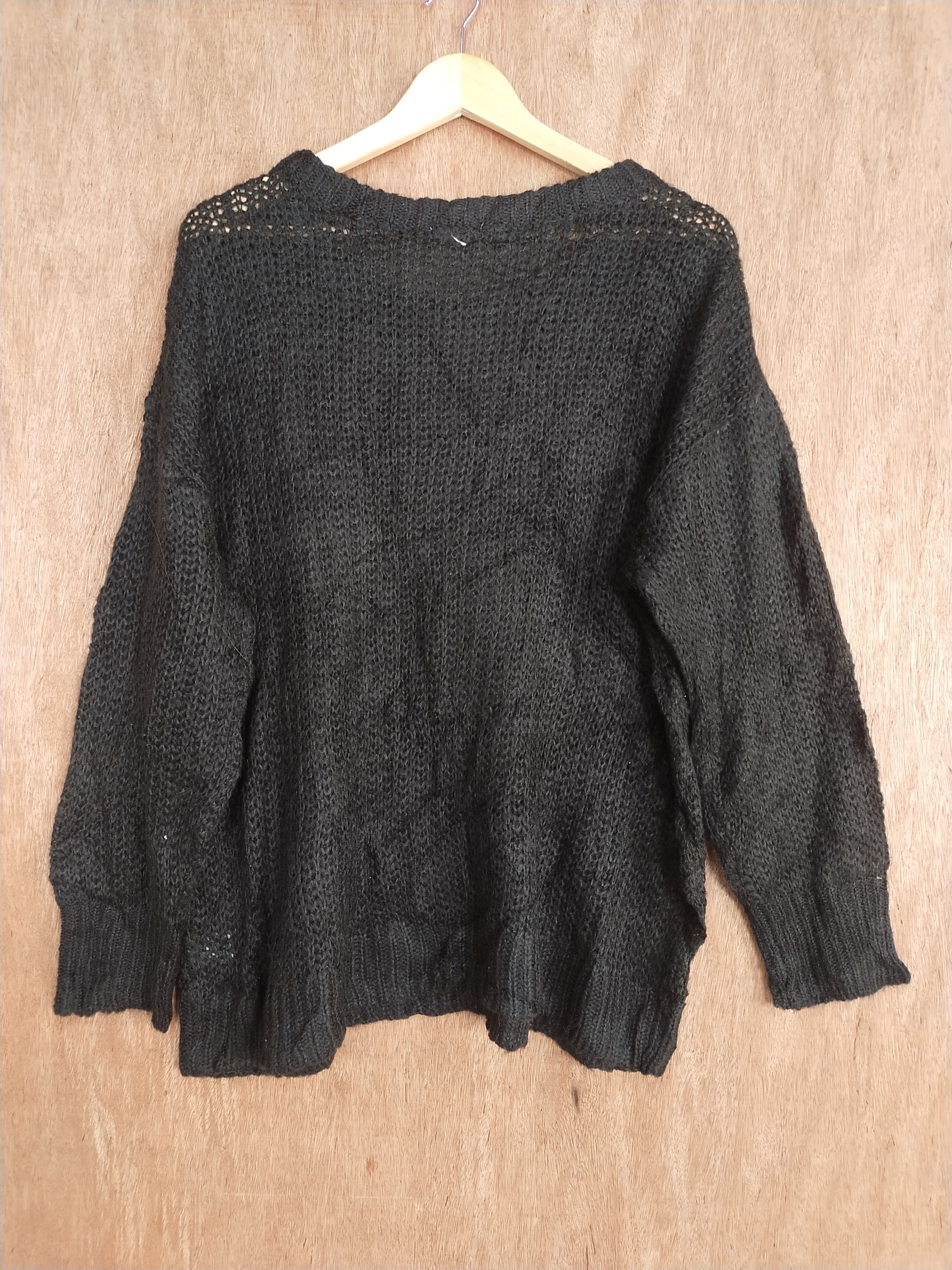 Vintage GU japan vintage black knitwear #S175 Size US XL / EU 56 / 4 - 6 Thumbnail
