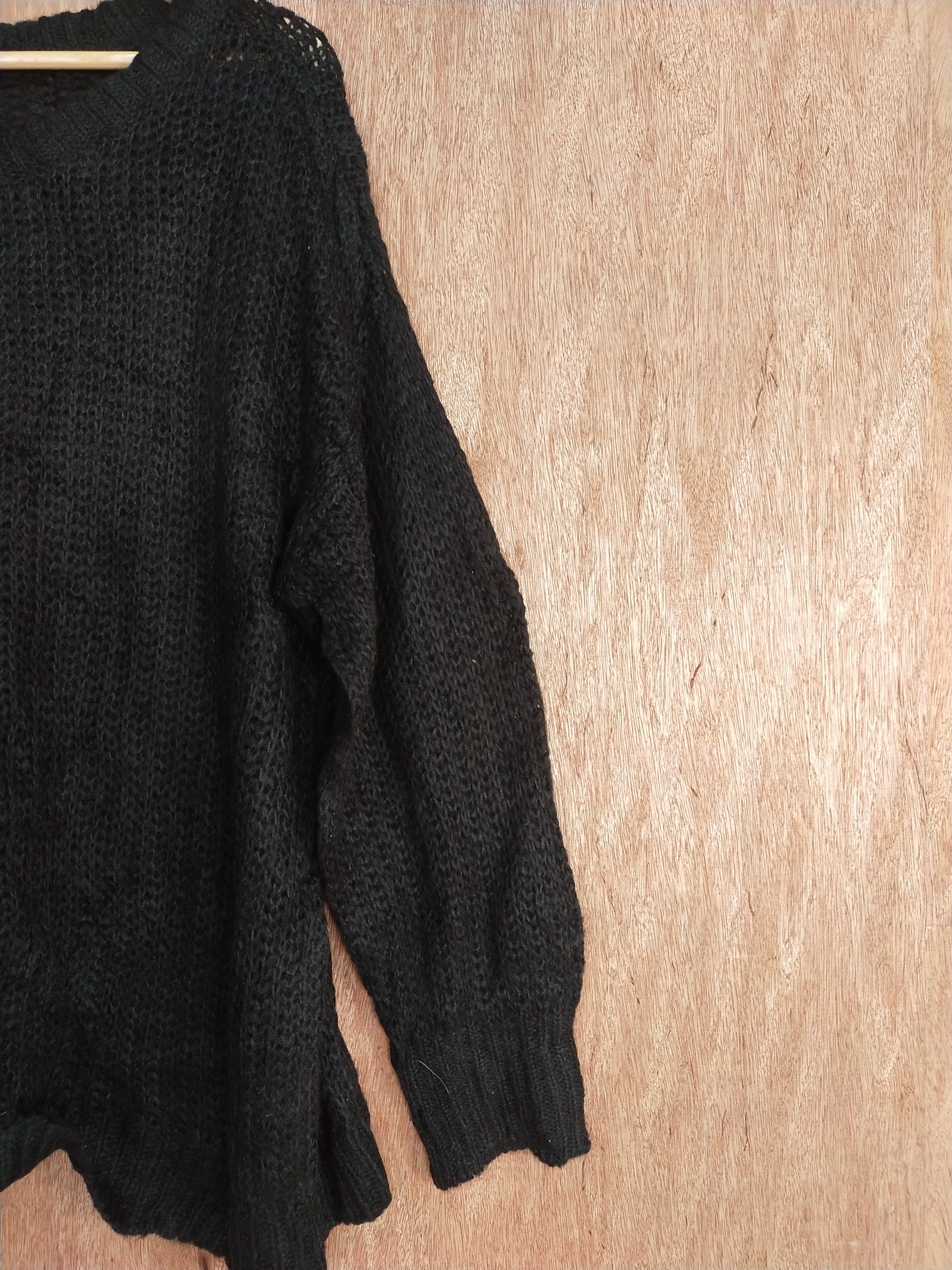 Vintage GU japan vintage black knitwear #S175 Size US XL / EU 56 / 4 - 3 Thumbnail