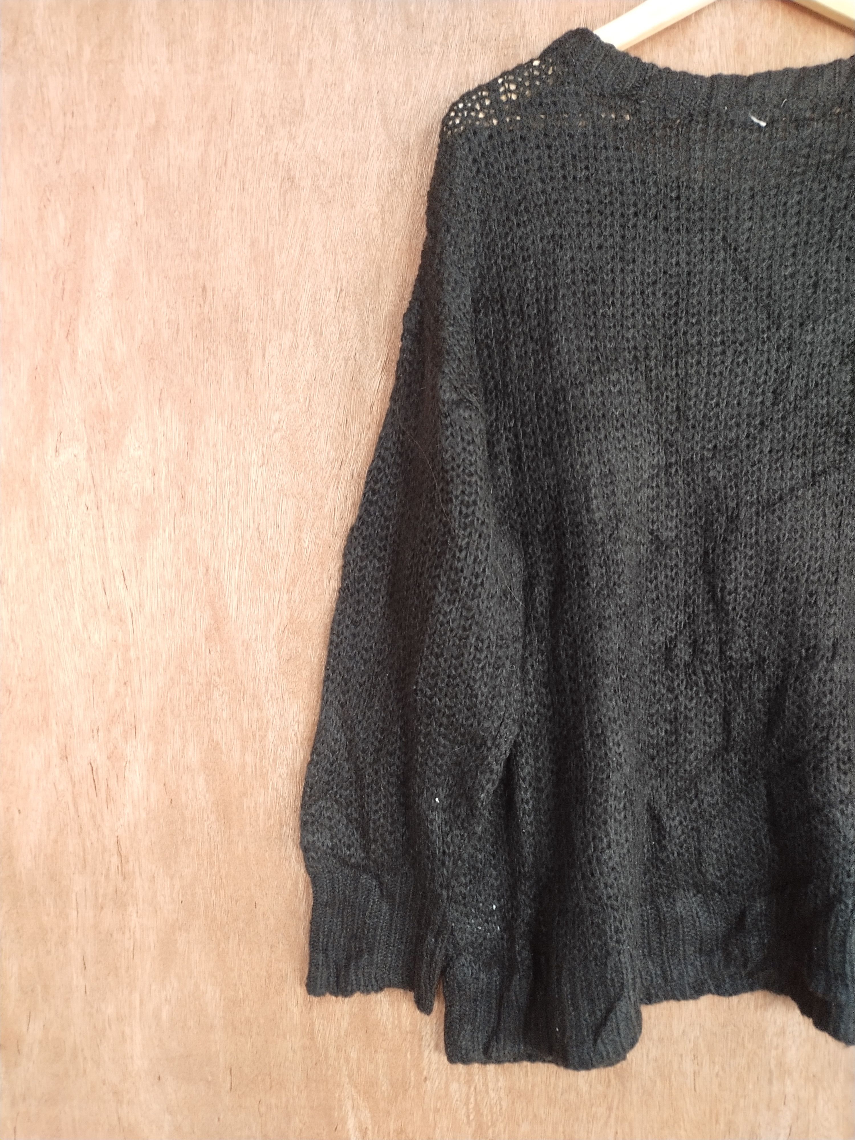 Vintage GU japan vintage black knitwear #S175 Size US XL / EU 56 / 4 - 8 Thumbnail