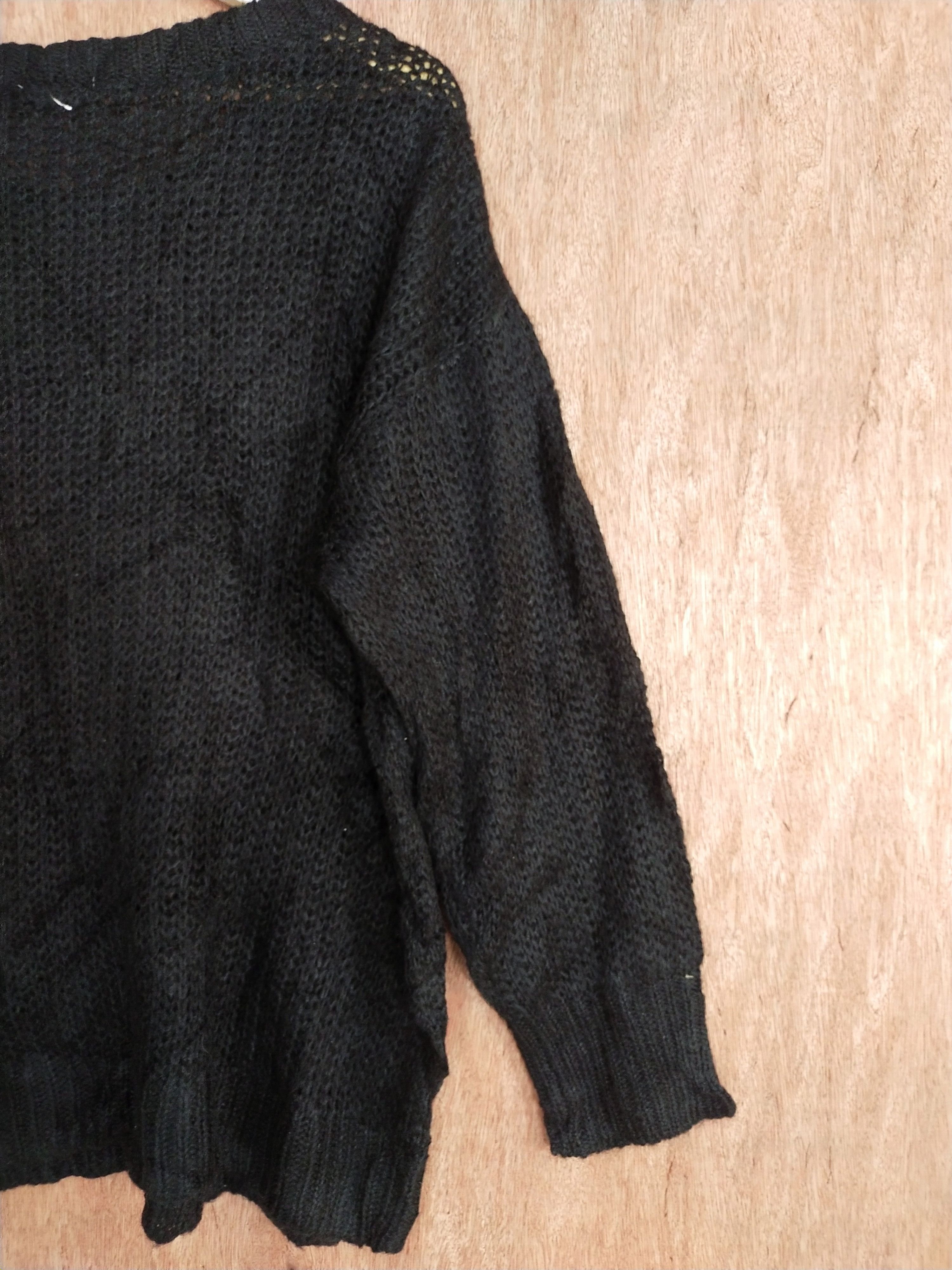 Vintage GU japan vintage black knitwear #S175 Size US XL / EU 56 / 4 - 7 Thumbnail