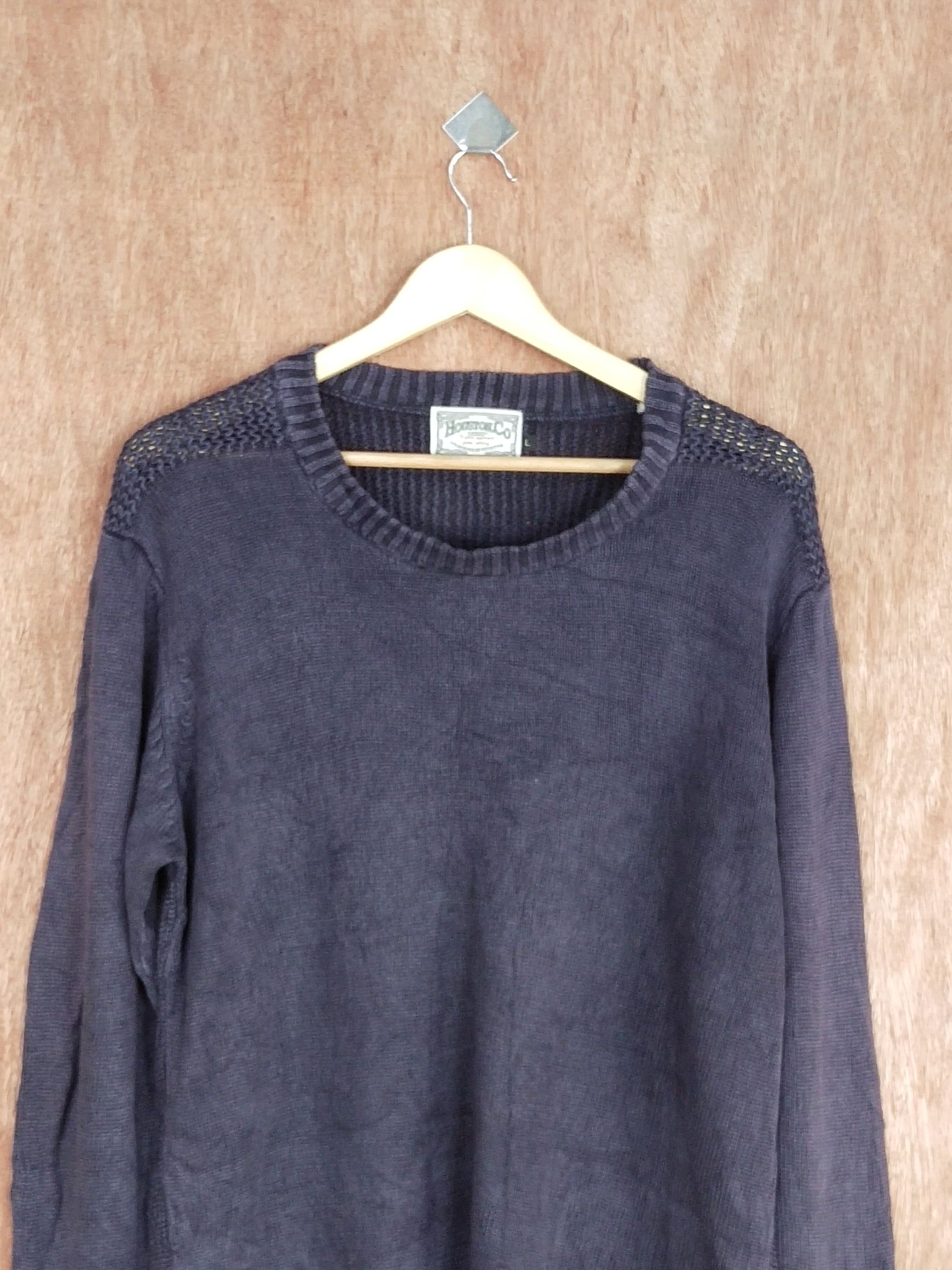 Vintage Unionmade-Houston.Co black sweatshirts knitwear #S183 Size US L / EU 52-54 / 3 - 2 Thumbnail