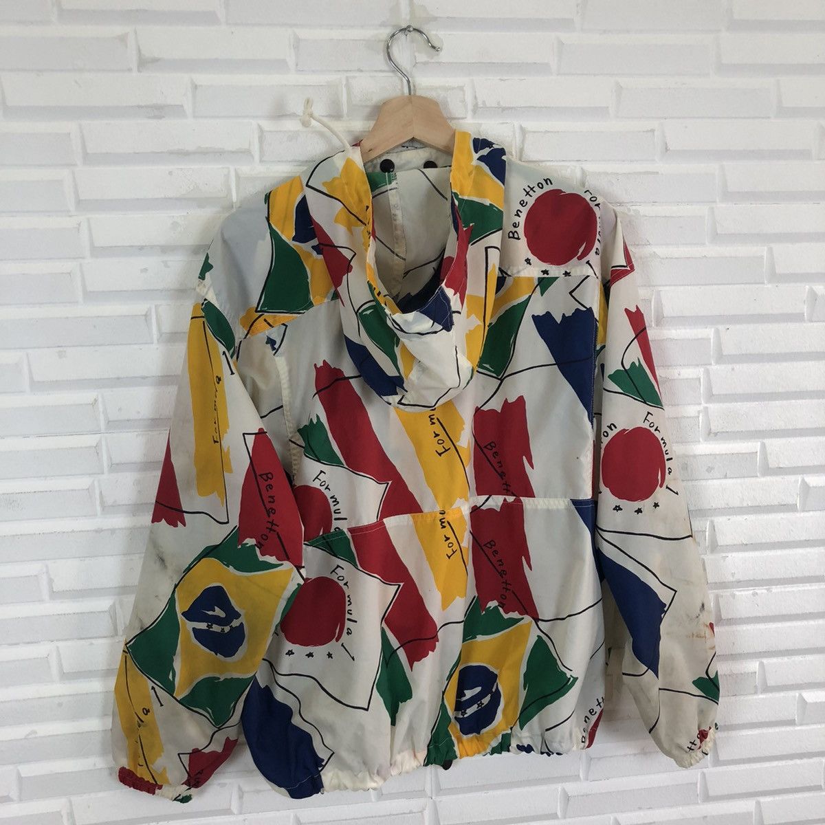 Benetton × United Colors Of Benetton BENETTON FORMULA 1 FULL PRINT HOODIE JACKET Size US L / EU 52-54 / 3 - 8 Thumbnail