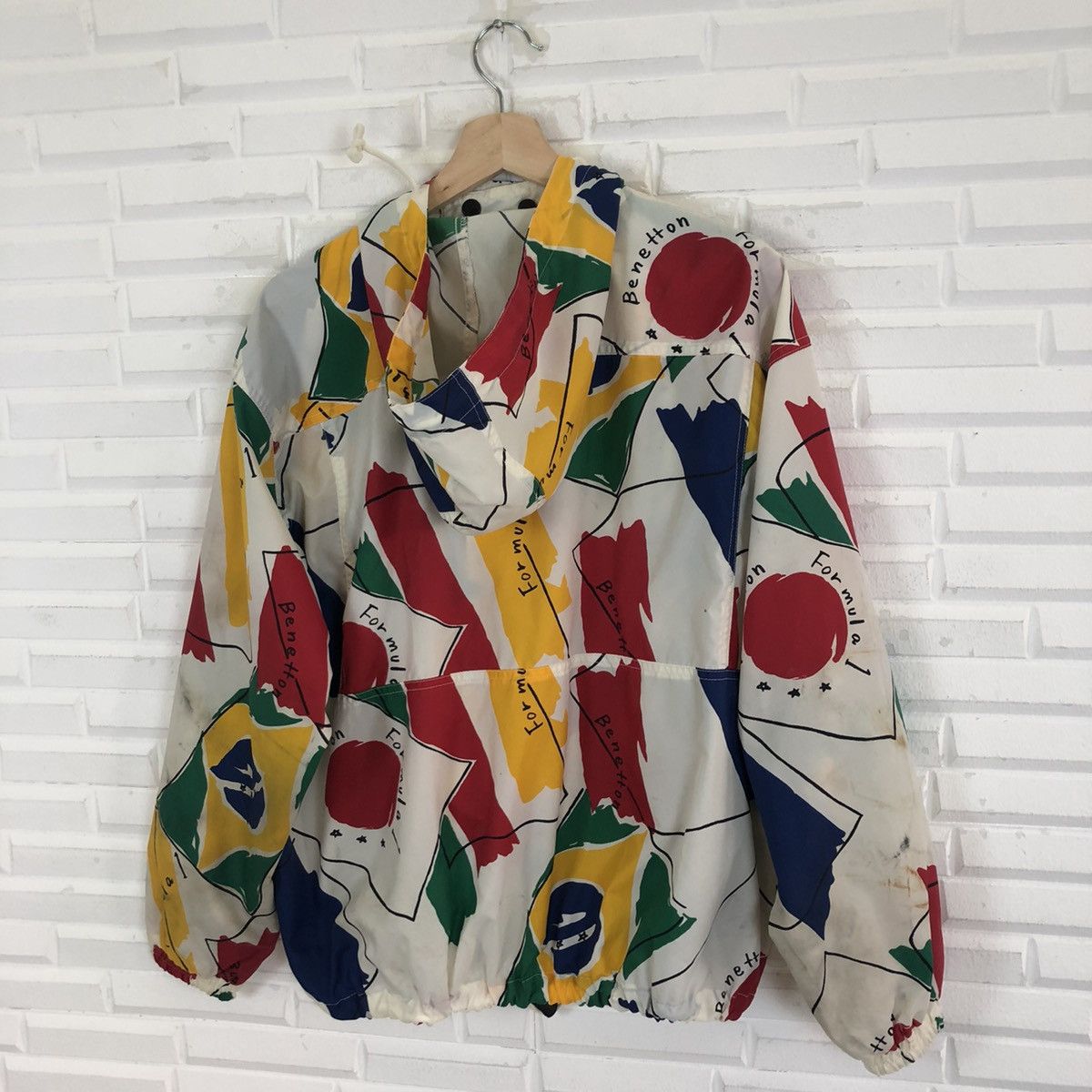 Benetton × United Colors Of Benetton BENETTON FORMULA 1 FULL PRINT HOODIE JACKET Size US L / EU 52-54 / 3 - 7 Thumbnail