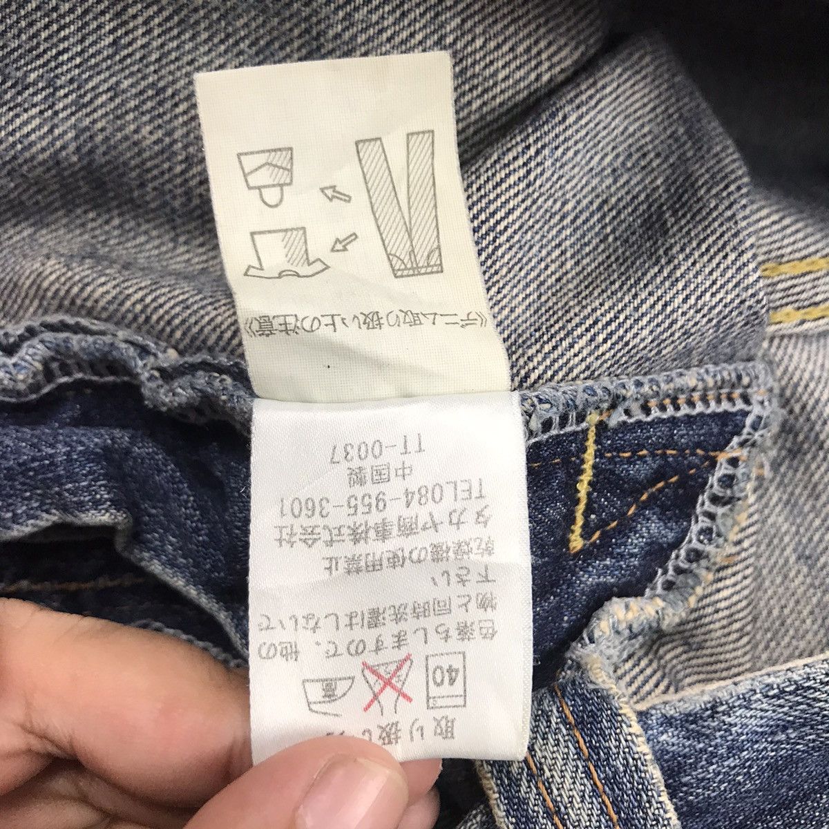 Japanese Brand FLARED DENIM BARTACK DISTRESSED JEANS PANTS 126 Size US 32 / EU 48 - 17 Thumbnail