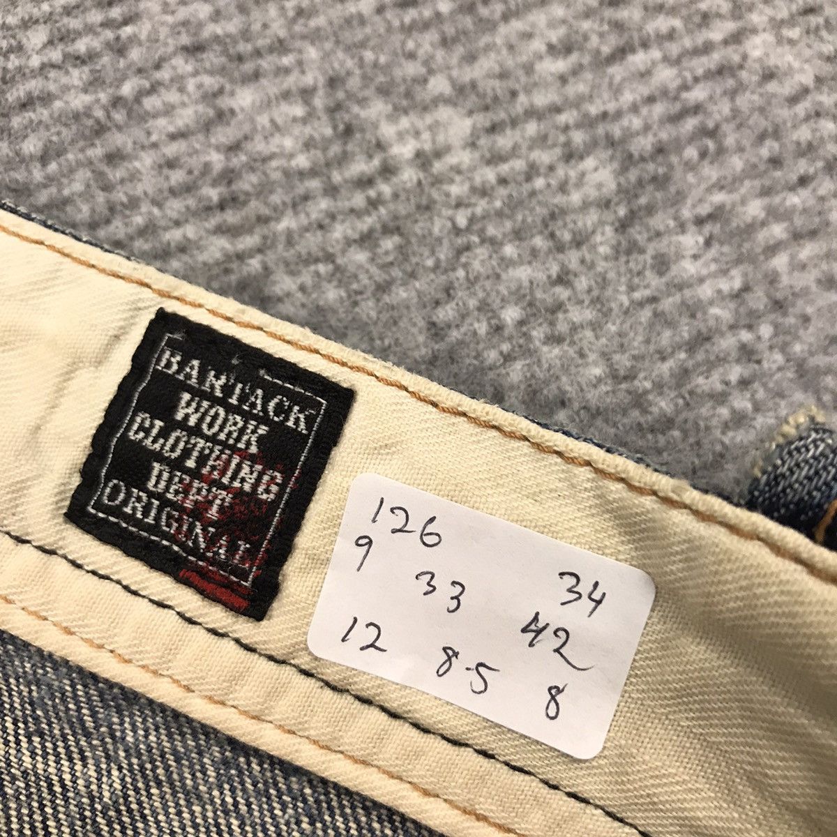 Japanese Brand FLARED DENIM BARTACK DISTRESSED JEANS PANTS 126 Size US 32 / EU 48 - 15 Thumbnail