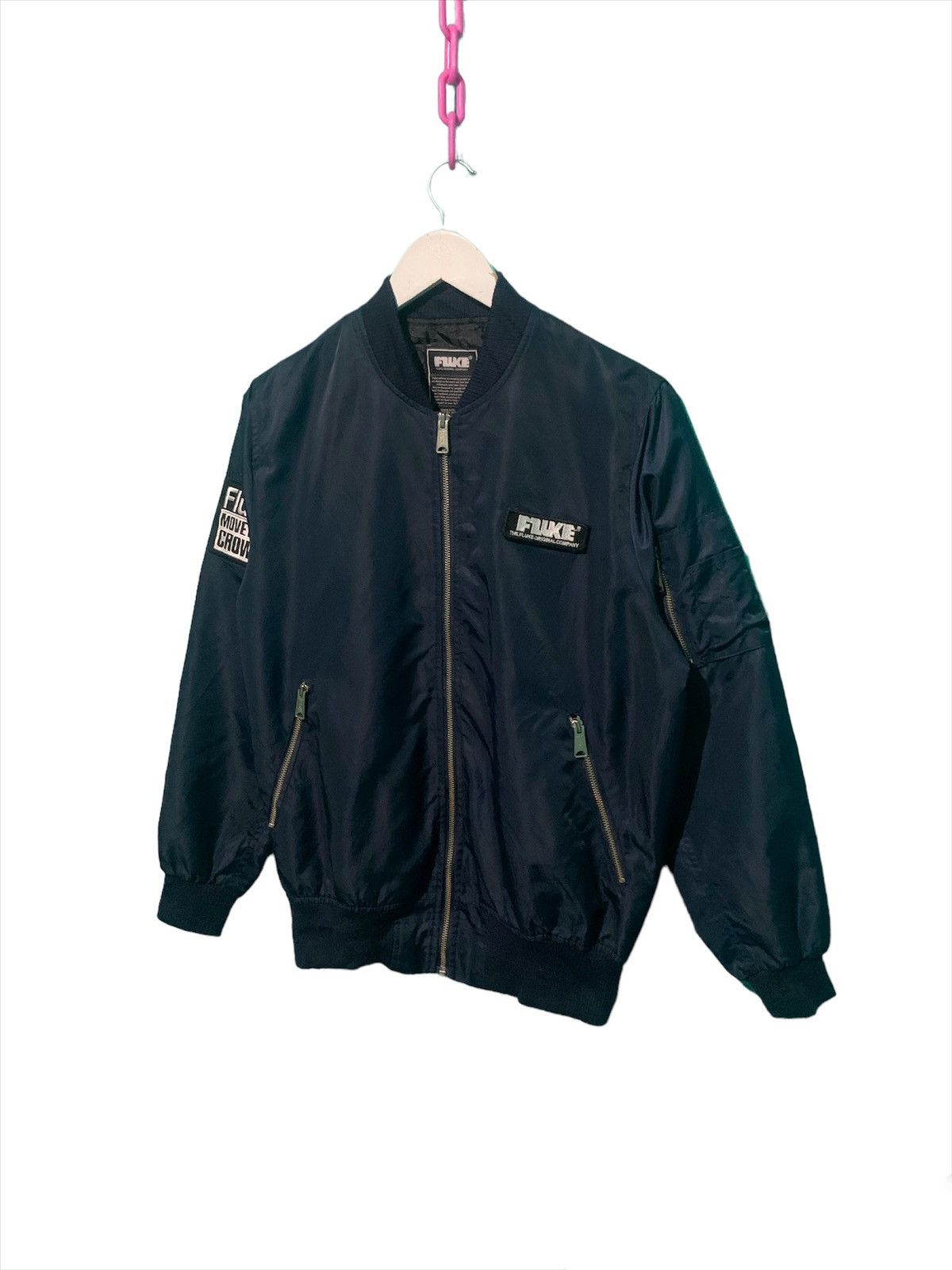 Vintage Fluke Move The Crowd Bomber Jacket Size US M / EU 48-50 / 2 - 3 Thumbnail