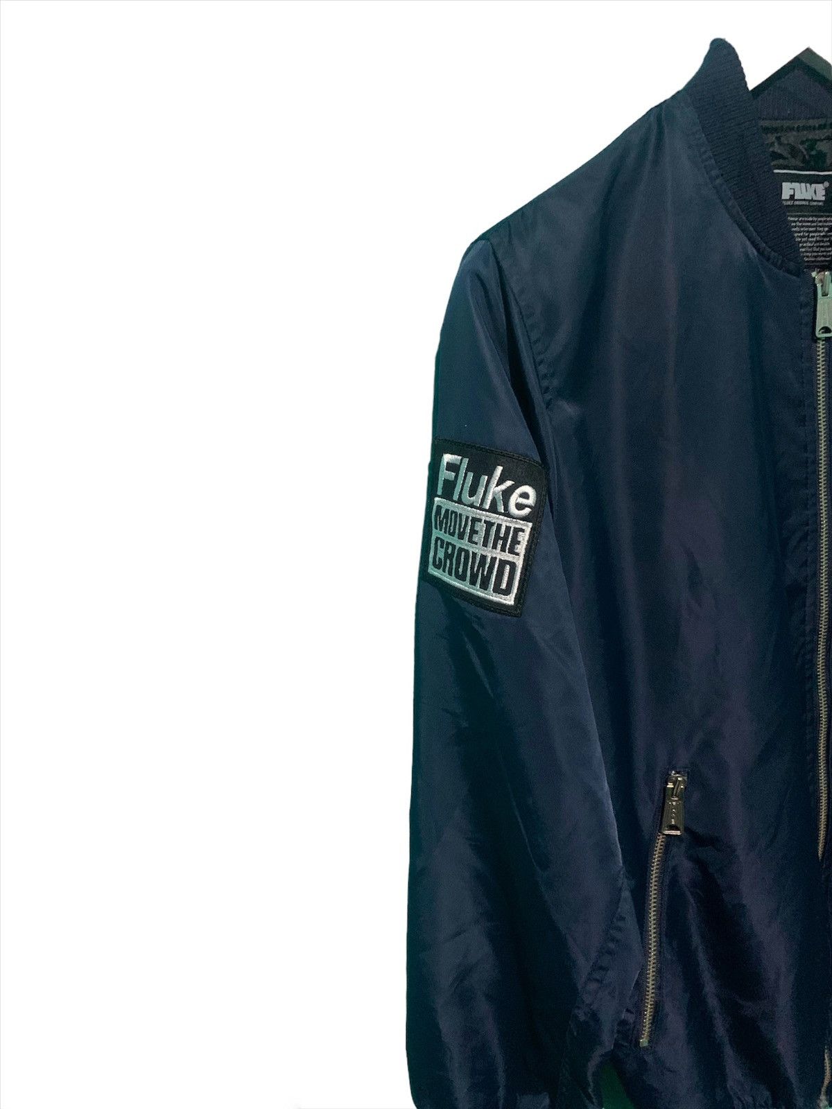 Vintage Fluke Move The Crowd Bomber Jacket Size US M / EU 48-50 / 2 - 5 Thumbnail
