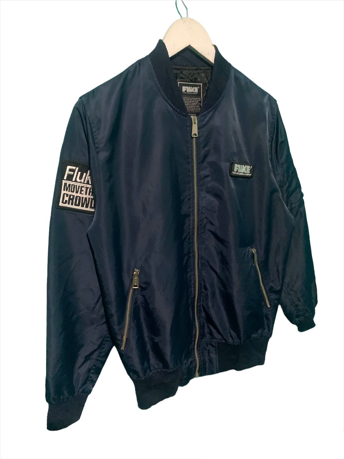 Vintage Fluke Move The Crowd Bomber Jacket Size US M / EU 48-50 / 2 - 4 Thumbnail