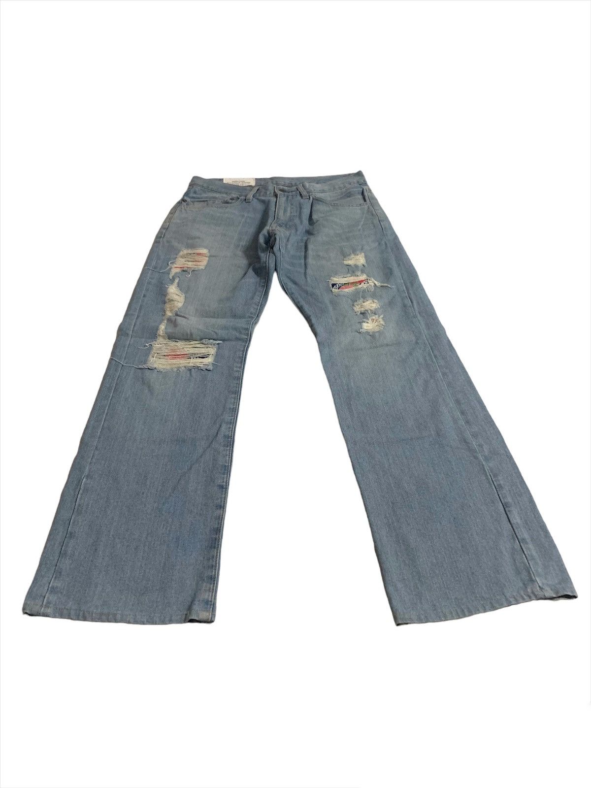 Vintage Handcrafted Double Edge Styles Denim Jeans Size US 31 - 3 Thumbnail