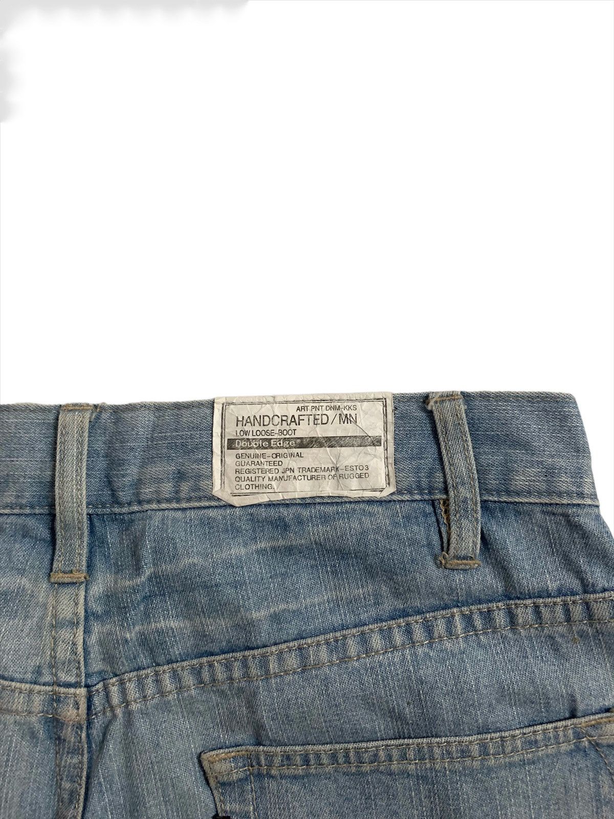 Vintage Handcrafted Double Edge Styles Denim Jeans Size US 31 - 9 Thumbnail