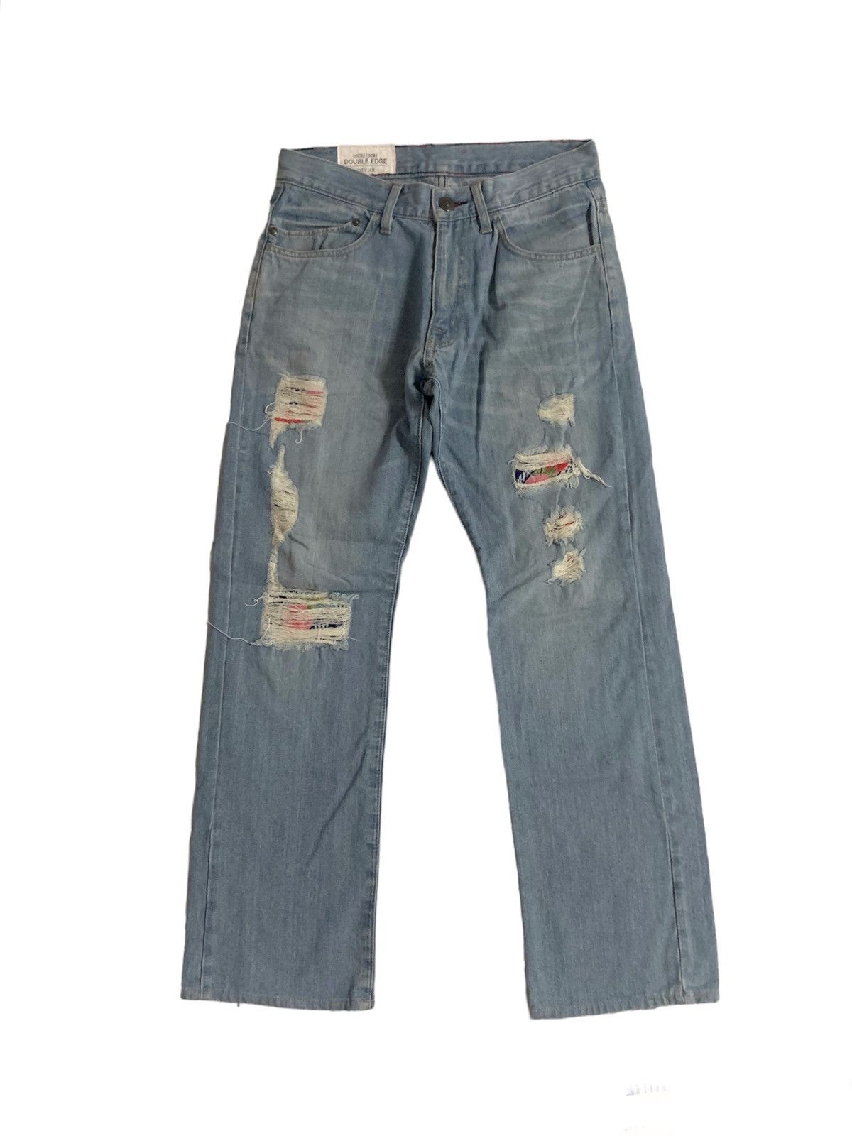Vintage Handcrafted Double Edge Styles Denim Jeans Size US 31 - 1 Thumbnail