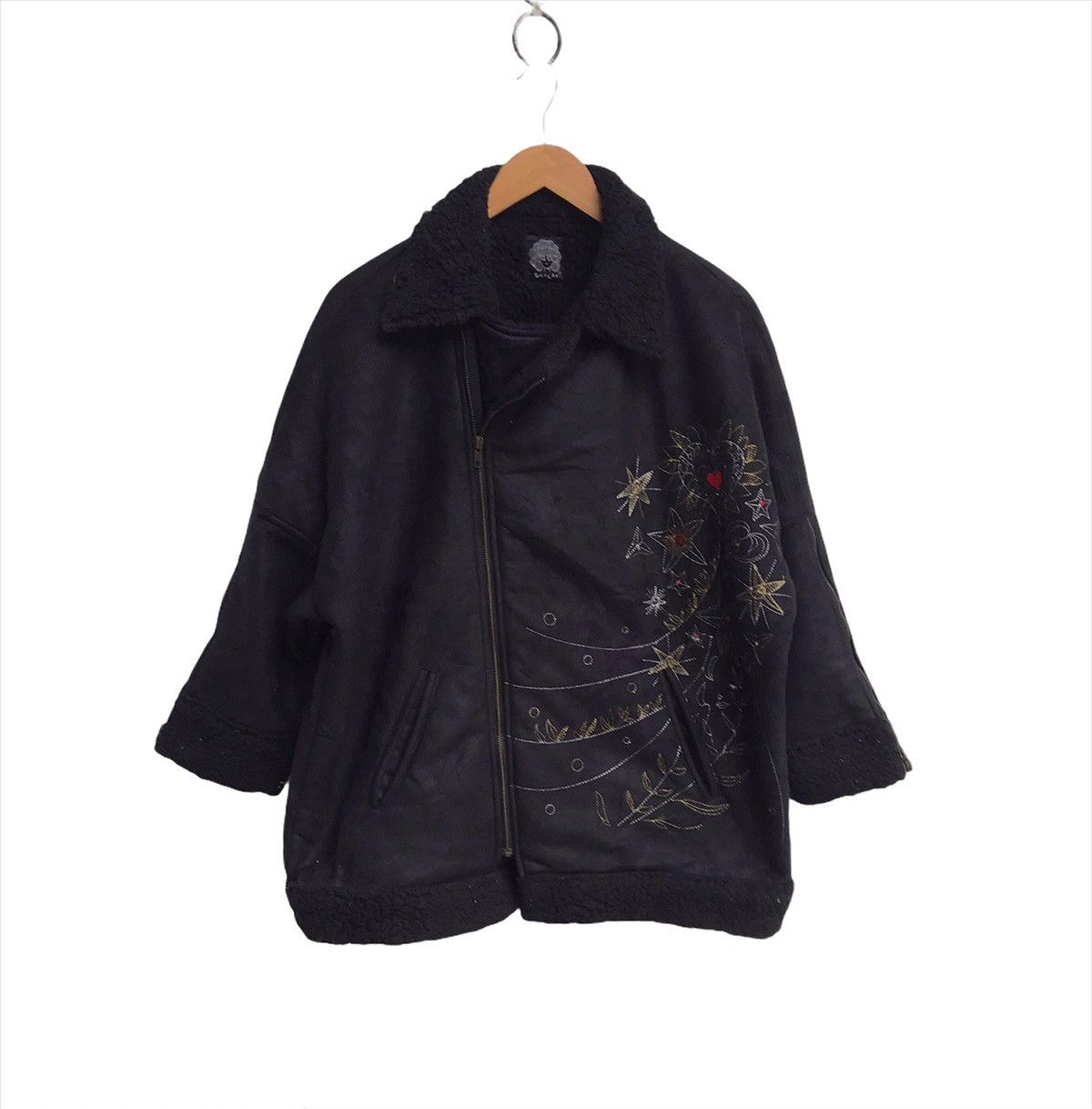 image of Scolar Winter Jacket Fleece Sherpa Inside in Black, Women's (Size Large)
