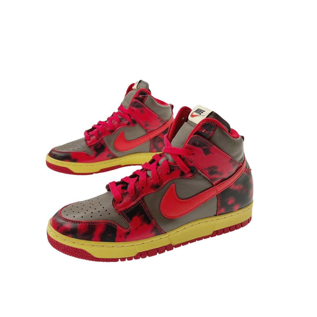 image of Nike Dunk High 1985 Red Acid Wash Shoes, Men's (Size 9.5)