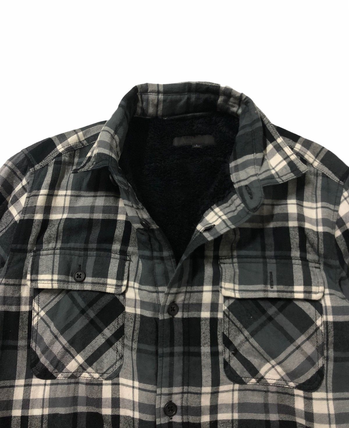 Uniqlo 🔥Uniqlo Button Check Jacket Faux Fur Inside Size US M / EU 48-50 / 2 - 5 Thumbnail