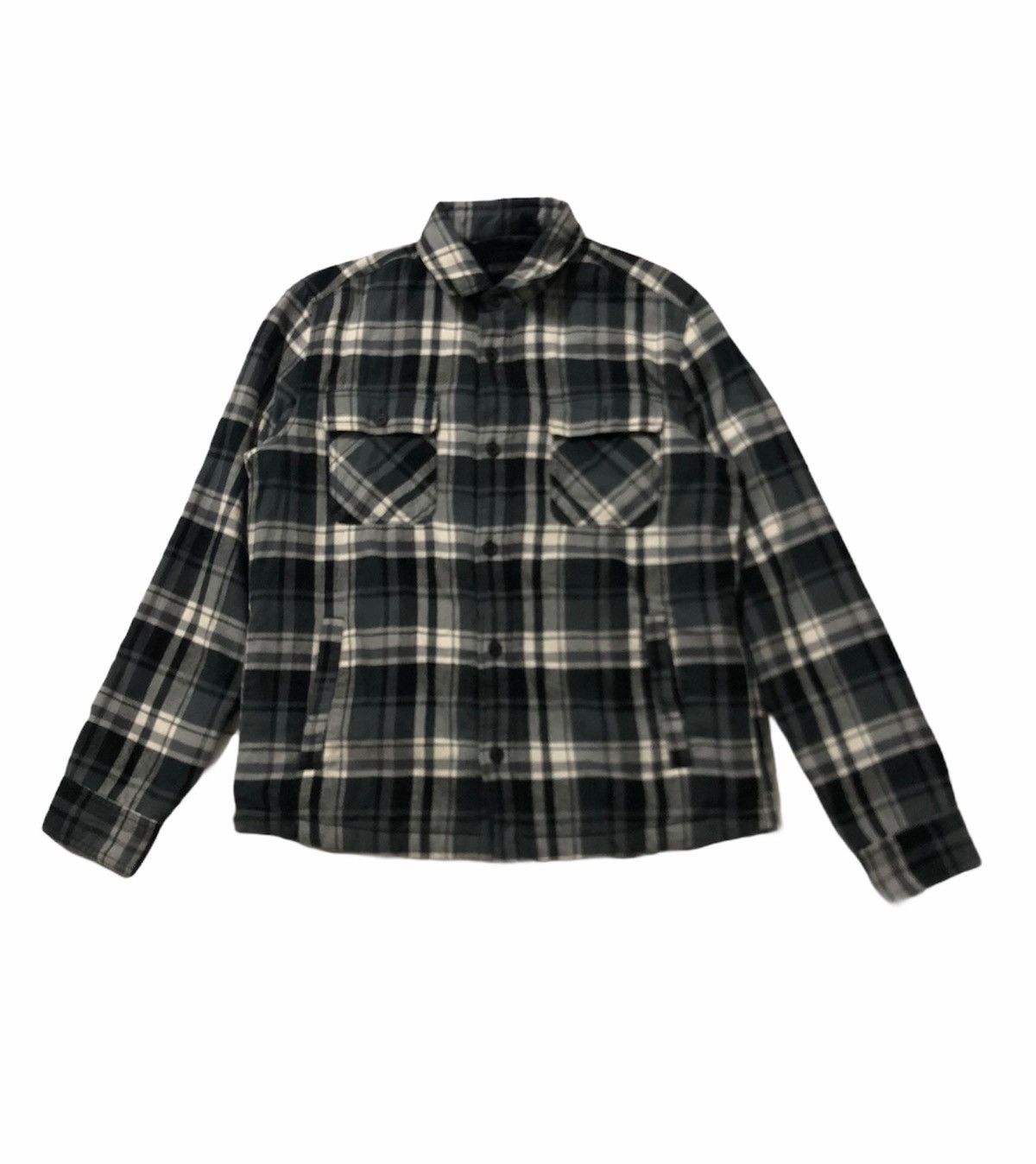 Uniqlo 🔥Uniqlo Button Check Jacket Faux Fur Inside Size US M / EU 48-50 / 2 - 2 Thumbnail