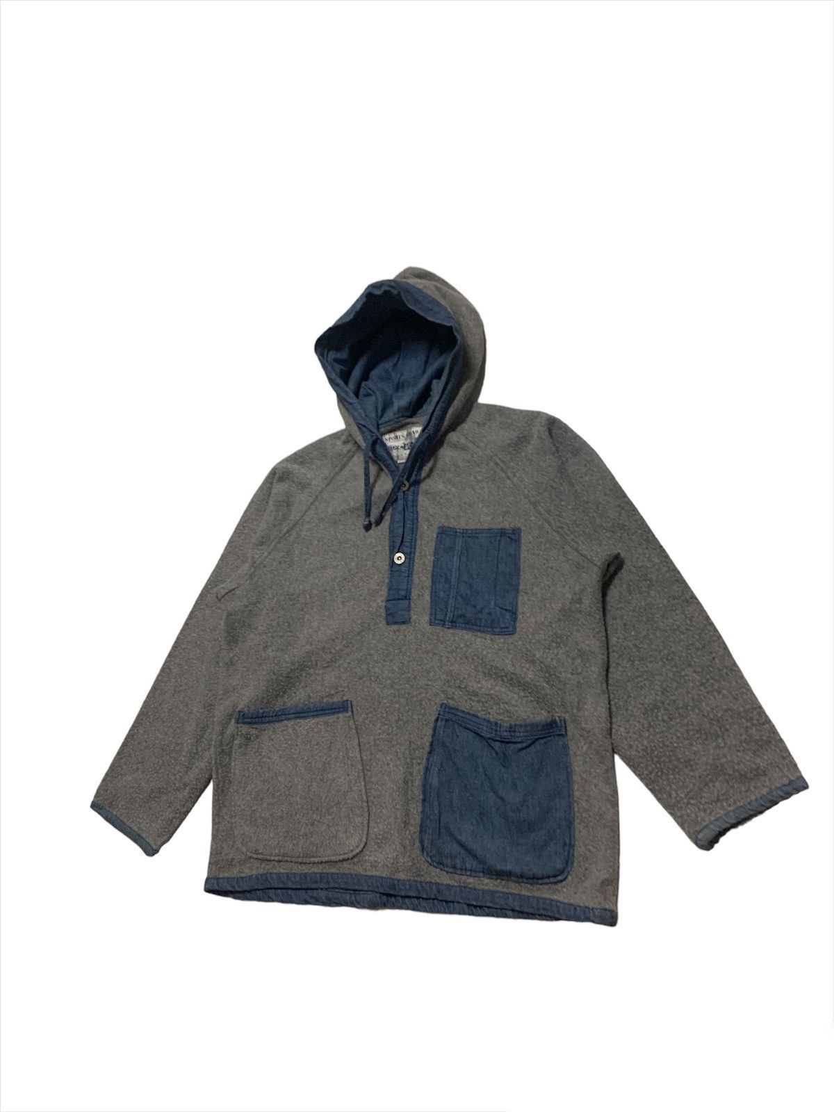 Vintage Sport Gear Outdoor Wear Fleece Sweatshirt With Denim Pocket Size US L / EU 52-54 / 3 - 3 Thumbnail